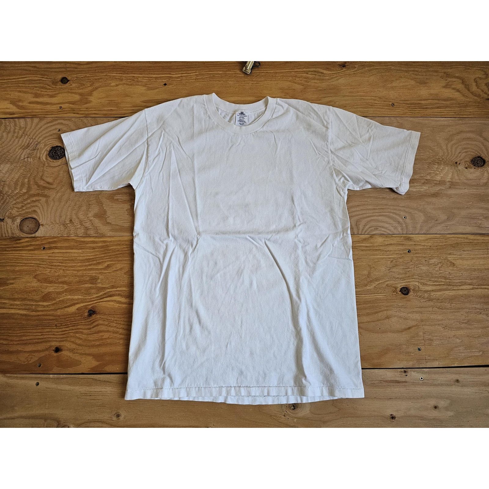 Stafford Stafford Shirt, Blank White Plain, Sz L Tall 1990s Size US L / EU 52-54 / 3 - 1 Thumbnail