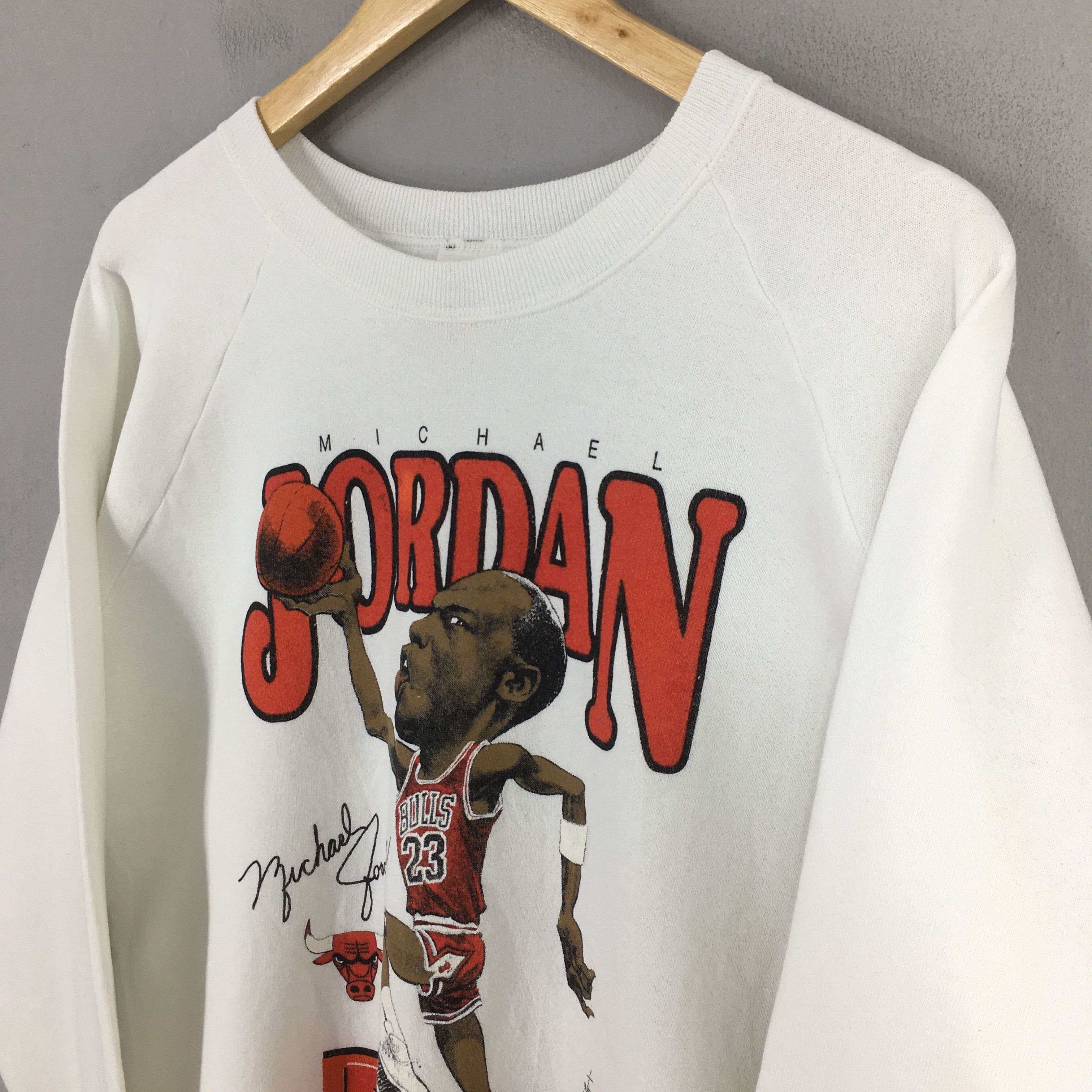 NBA Vintage 1980s Jordan Chicago Bulls Sweatshirt XLarge Size US XL / EU 56 / 4 - 3 Thumbnail