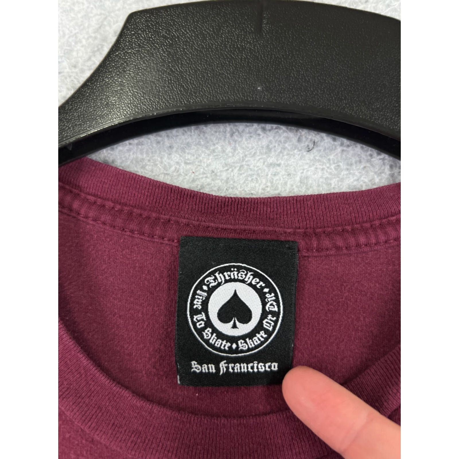 Thrasher Thrasher Shirt Adult Small Red Long Sleeve Crew Neck Skate Skateboard READ Size US S / EU 44-46 / 1 - 7 Thumbnail