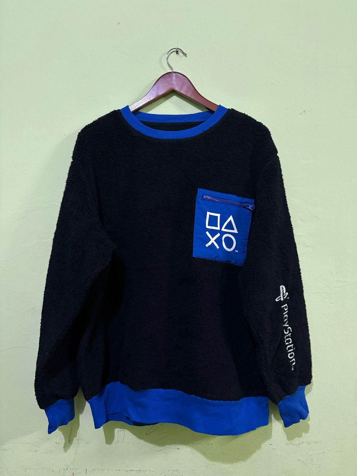 Japanese Brand × Playstation PlayStation Fleece Sweatshirt Button Joystick Logo Design Size US XXL / EU 58 / 5 - 1 Thumbnail