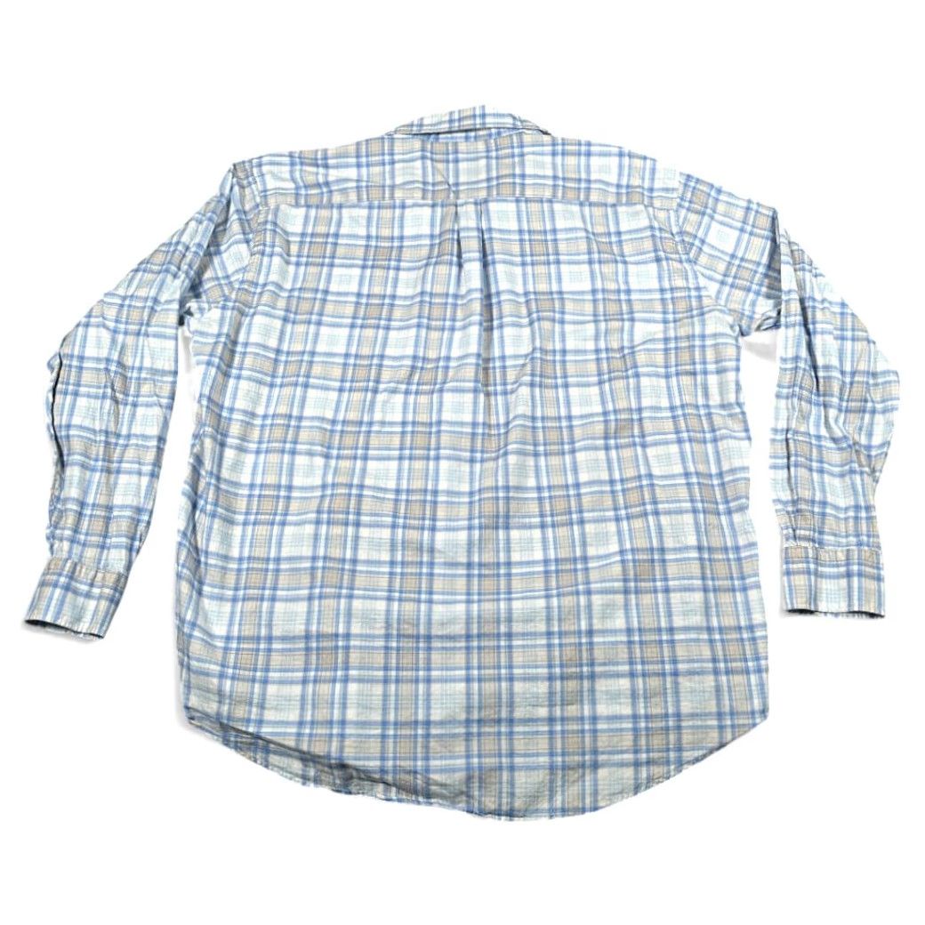 Peter Millar Peter Millar Shirt Adult 2XL Blue Plaid Button-Down Preppy Luxury Cotton Casual Size US XXL / EU 58 / 5 - 3 Thumbnail