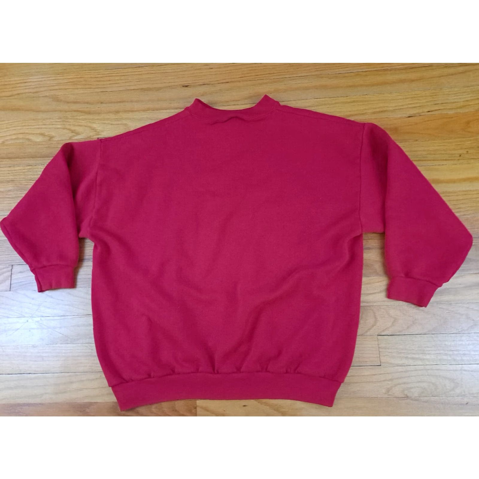Tultex Tultex Sweatshirt Pullover 1X Unisex Adults Red USA Made Canvas Sweatshirt Activewear Crew Neck Long Sleeve Regular Size XL / US 12-14 / IT 48-50 - 3 Thumbnail