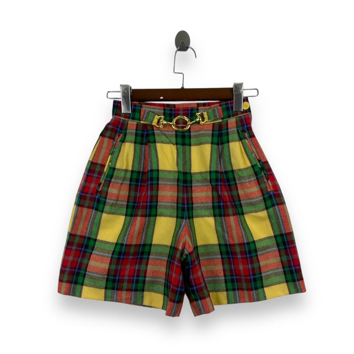 Vintage Vintage SPORUTINO GOLF Tartan Plaids Checks High Waisted Size 24" / US 00 / IT 34 - 1 Thumbnail