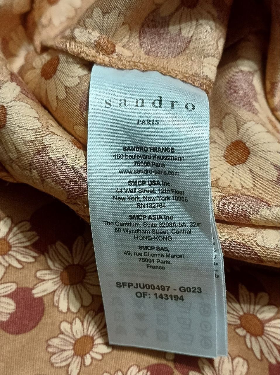 Sandro SANDRO Linen Blend Floral Print Skirt Size 3/L Size 30" / US 8 / IT 44 - 10 Thumbnail