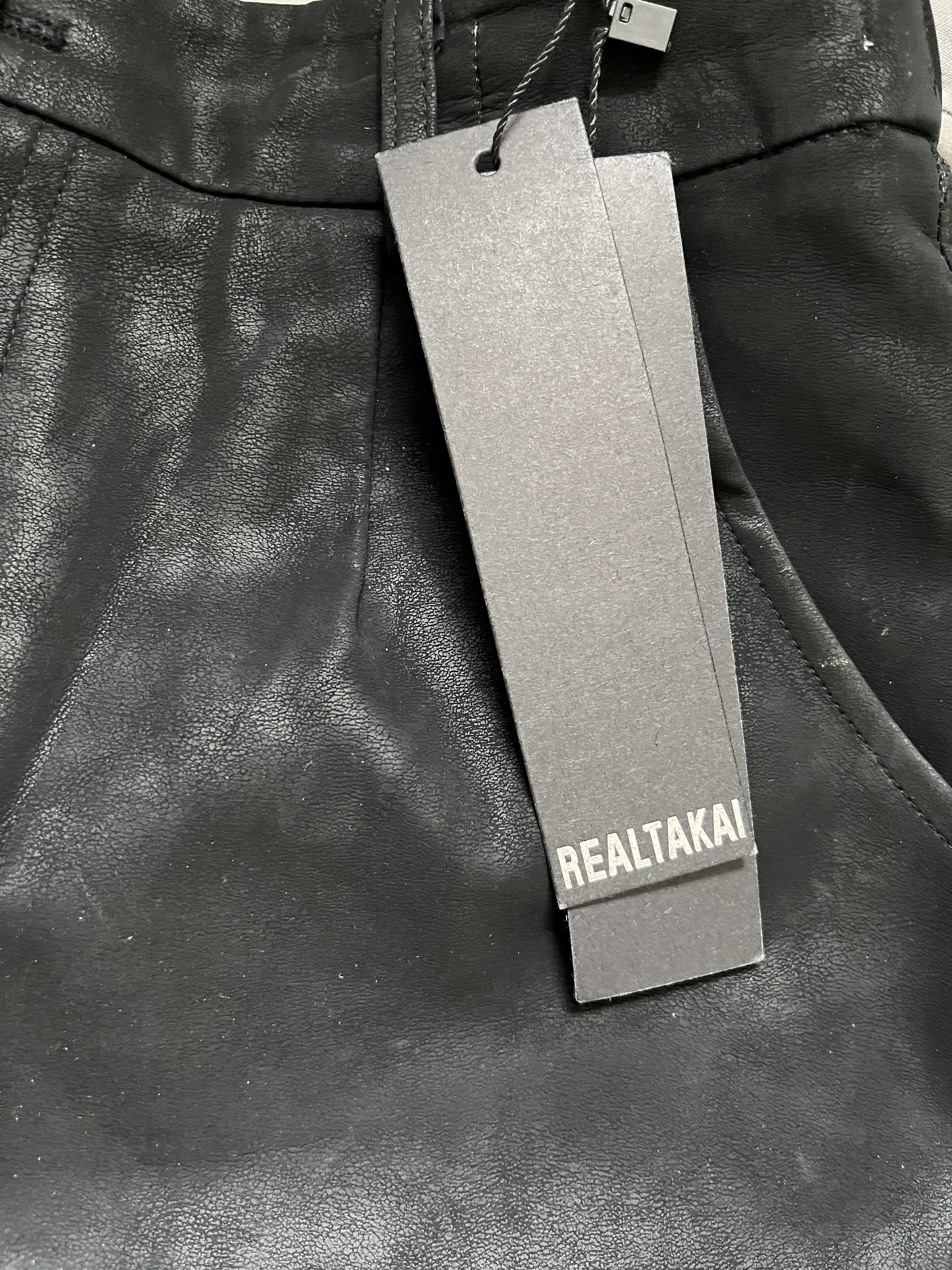 Japanese Brand Rick Owen’s Style Japanese Brand Waxed Leather Cargo Size US 30 / EU 46 - 4 Thumbnail