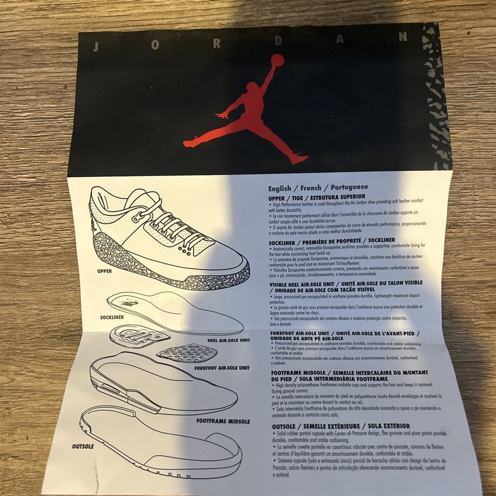 Jordan Brand Air Jordan 3 Retro Dark Iris Size US 10.5 / EU 43-44 - 8 Thumbnail