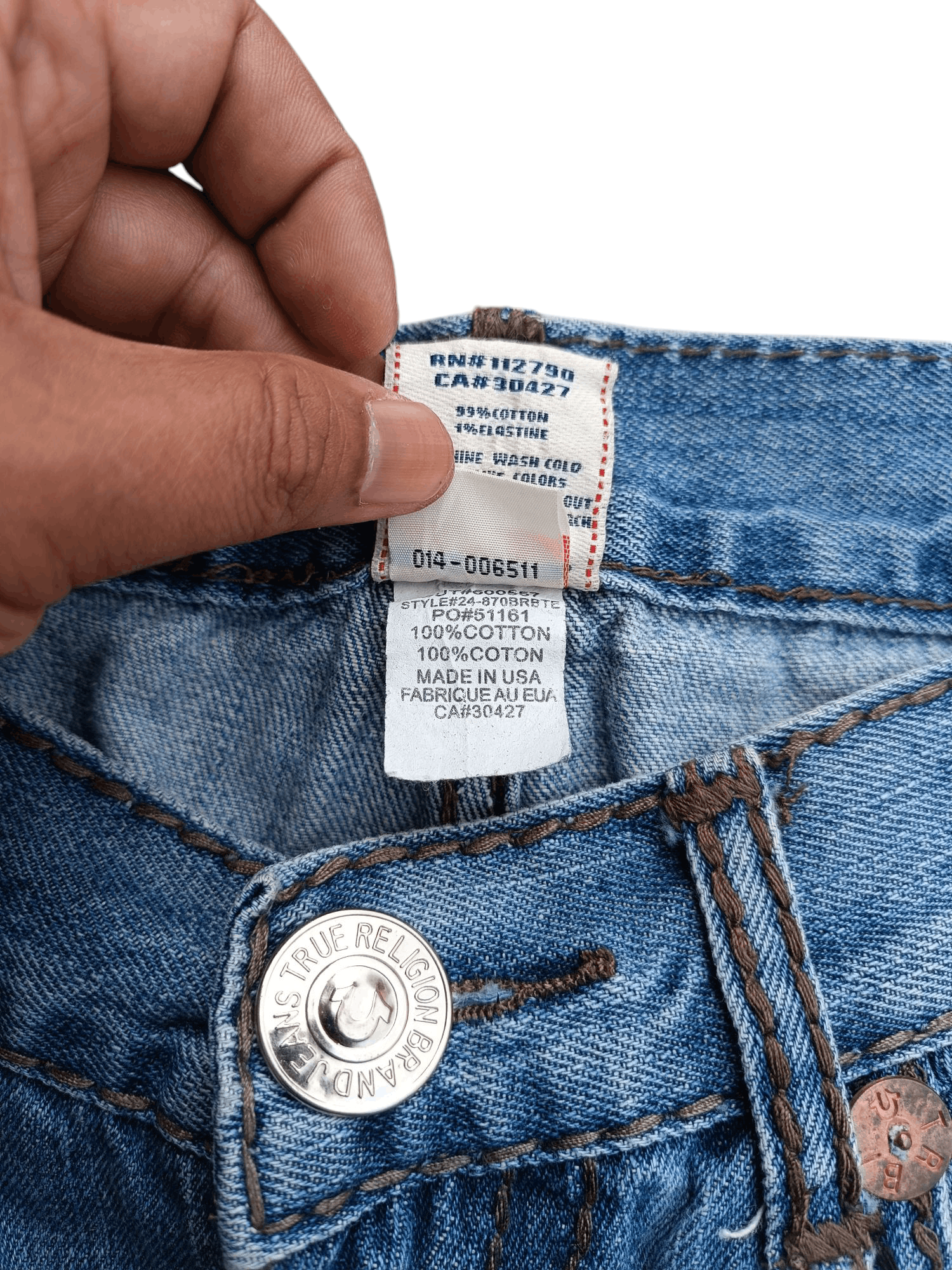 True Religion True Religion Joey Super T Distressed Baggy Denim TR020 Size US 36 / EU 52 - 13 Thumbnail
