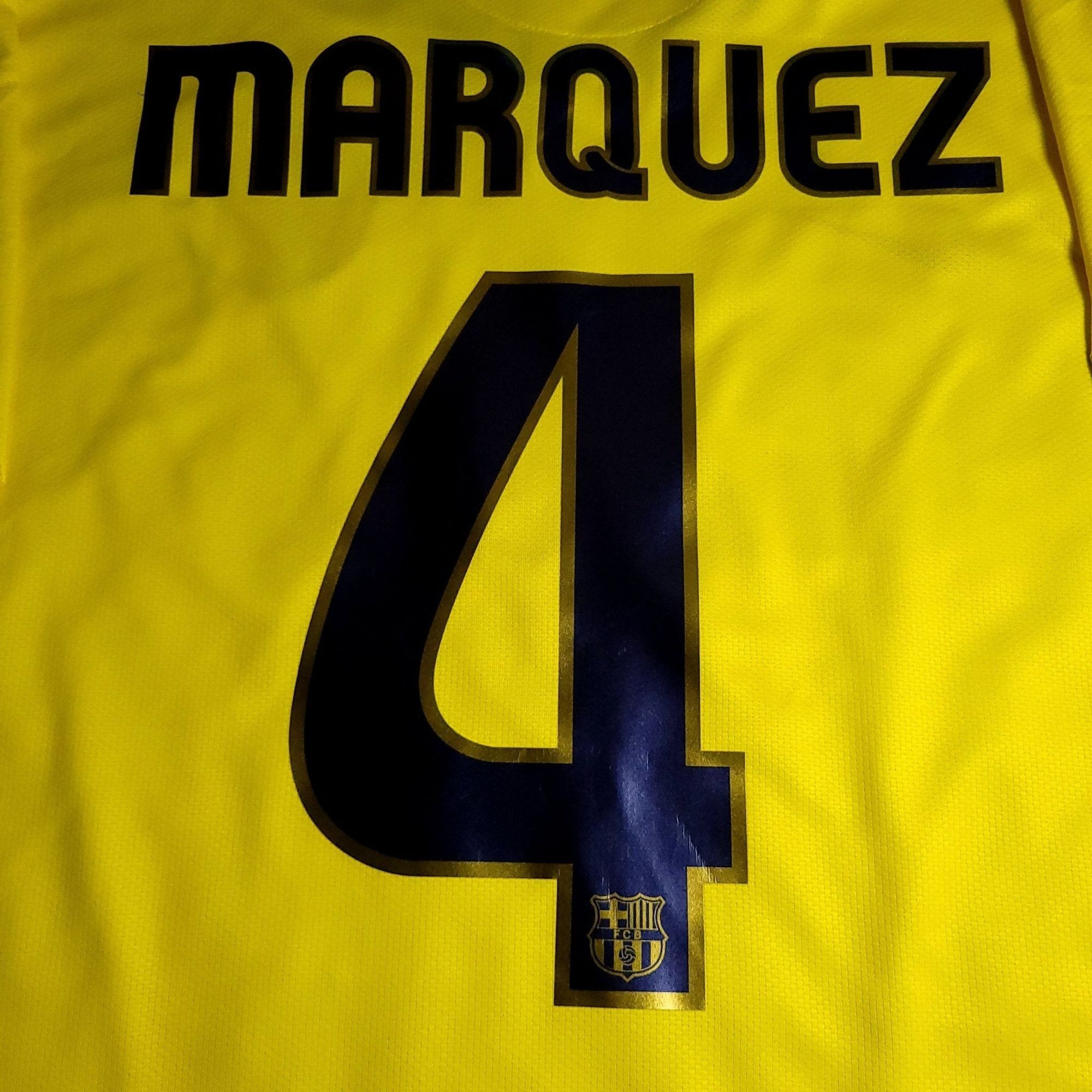 Nike Marquez Barcelona TREBLE SEASON 2008 2009 Away Soccer Jersey Size US XL / EU 56 / 4 - 4 Thumbnail
