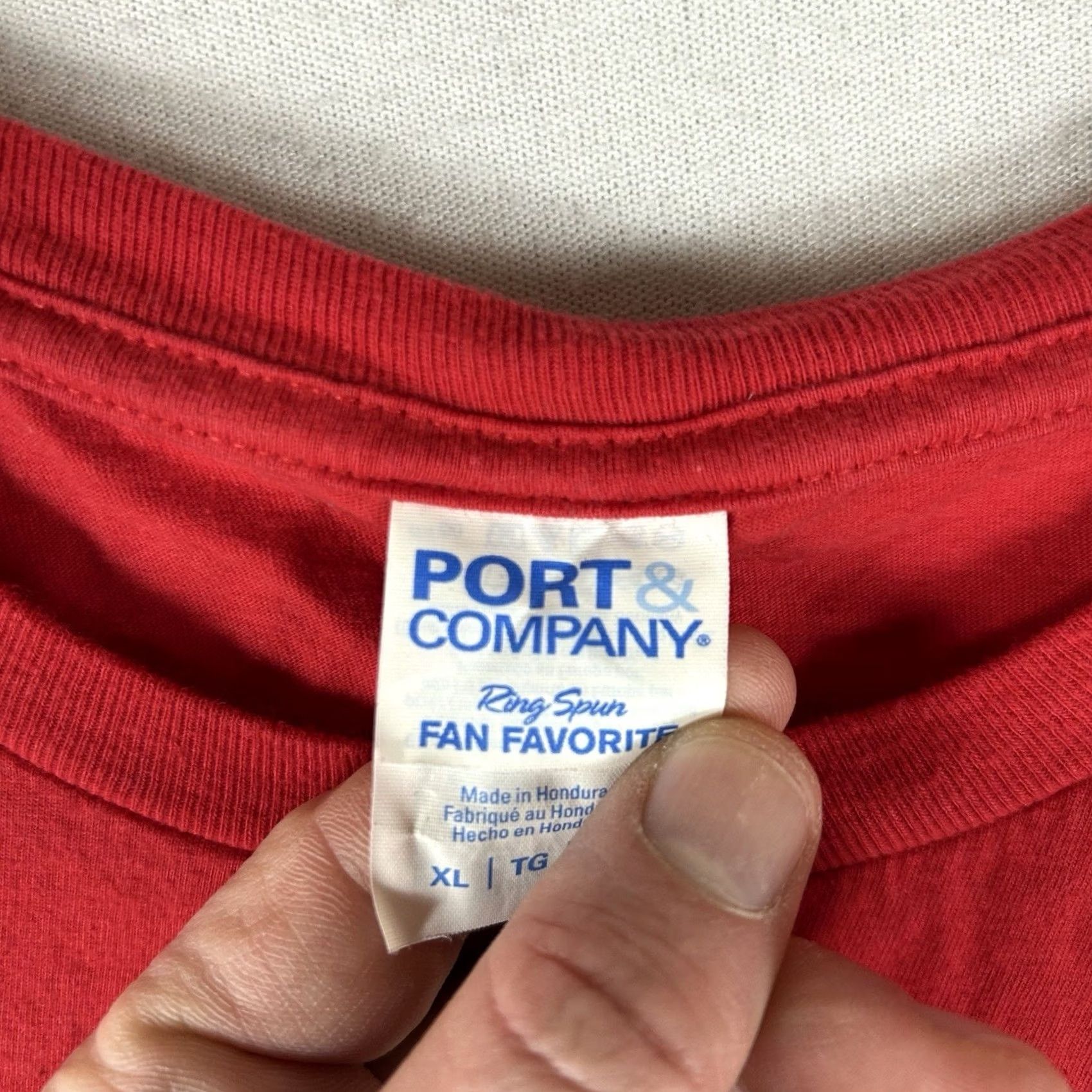 Port & Company Pringles T-Shirt Mens XL Red Short Sleeve Graphic 100% Cotton Crew Neck Top Casual Size US XL / EU 56 / 4 - 3 Thumbnail