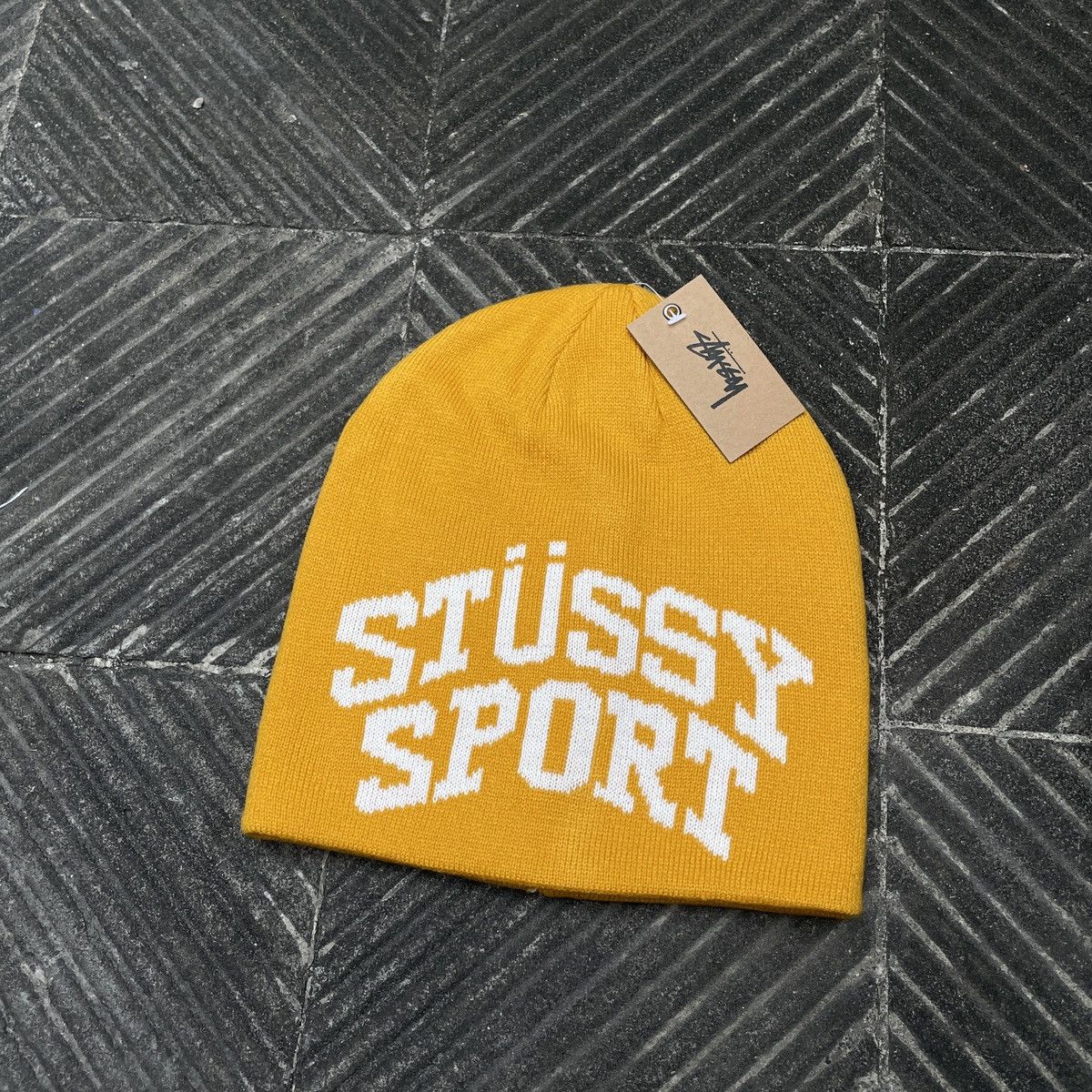 Stussy STUSSY SPORT BEANIE YELLOW OSFA Size ONE SIZE - 1 Thumbnail