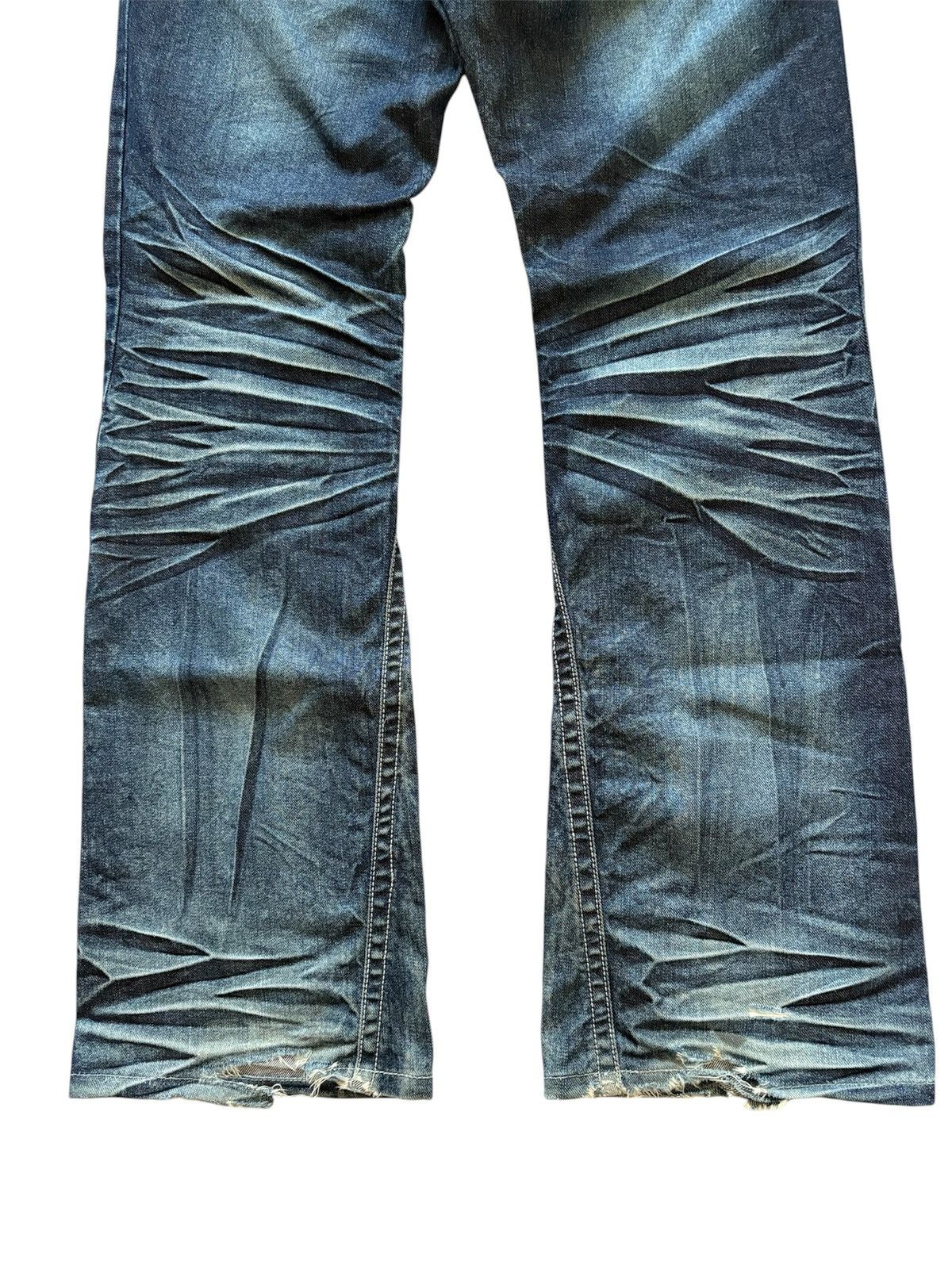 Morgan Homme MORGAN HOMME FLARE BLEACH DISTRESSED JEANS Size US 30 / EU 46 - 6 Thumbnail