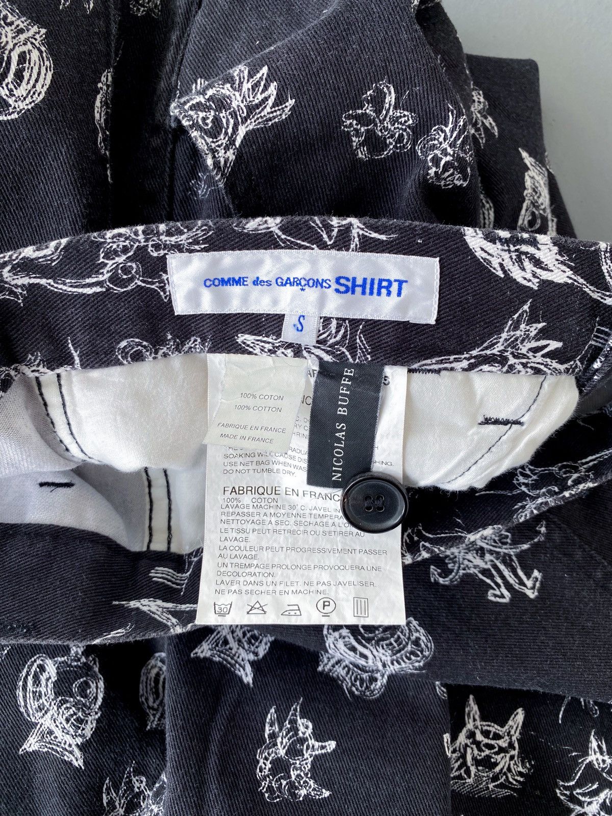 Comme des Garcons SHIRT Comme Des Garcons SHIRT F/W14 Nicolas Buffe Printed Trousers Size US 30 / EU 46 - 4 Thumbnail