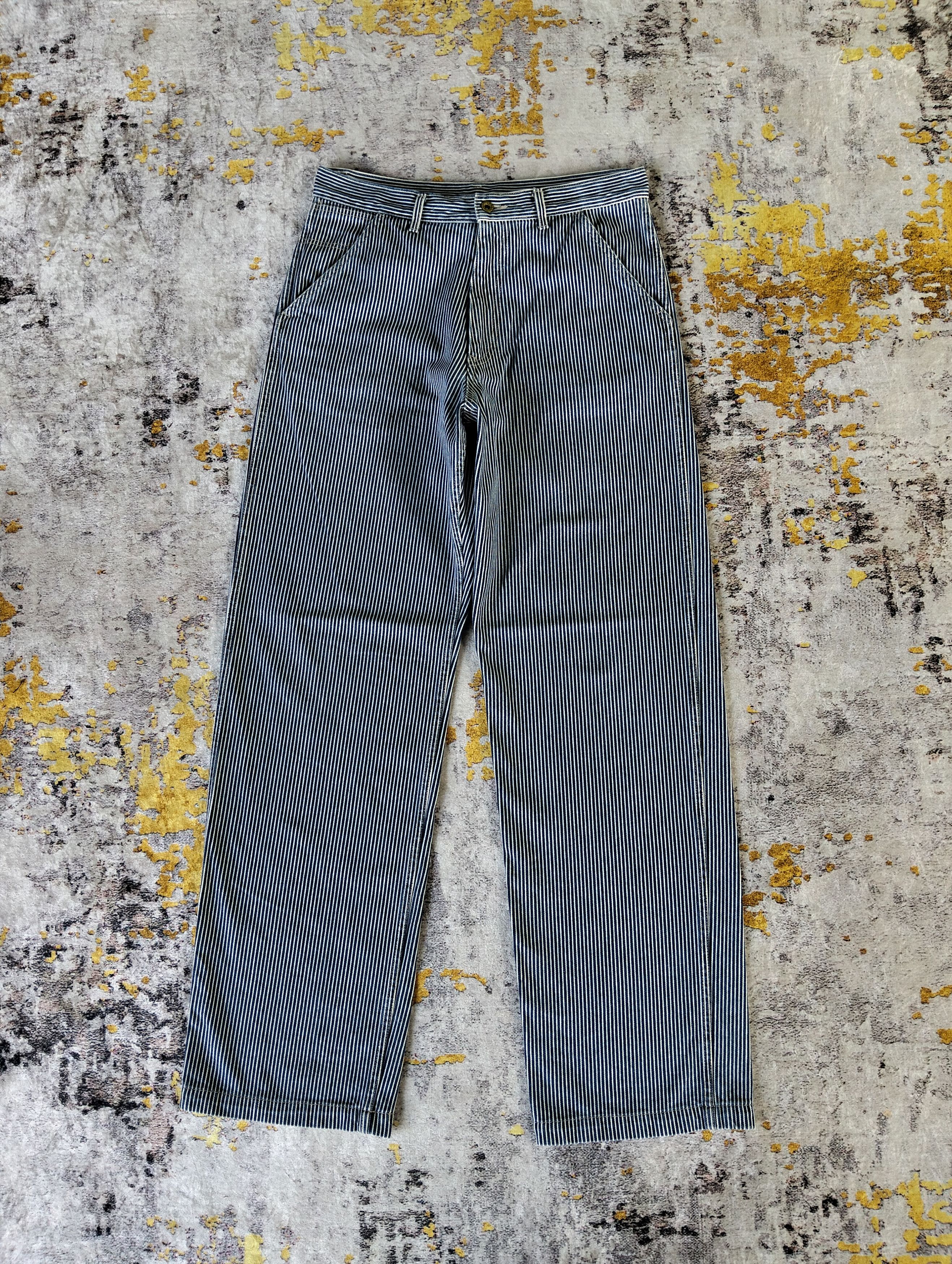 Japanese Brand Vintage Japanese East Boy Hickory Buckle Back Jeans Size US 33 - 6 Thumbnail