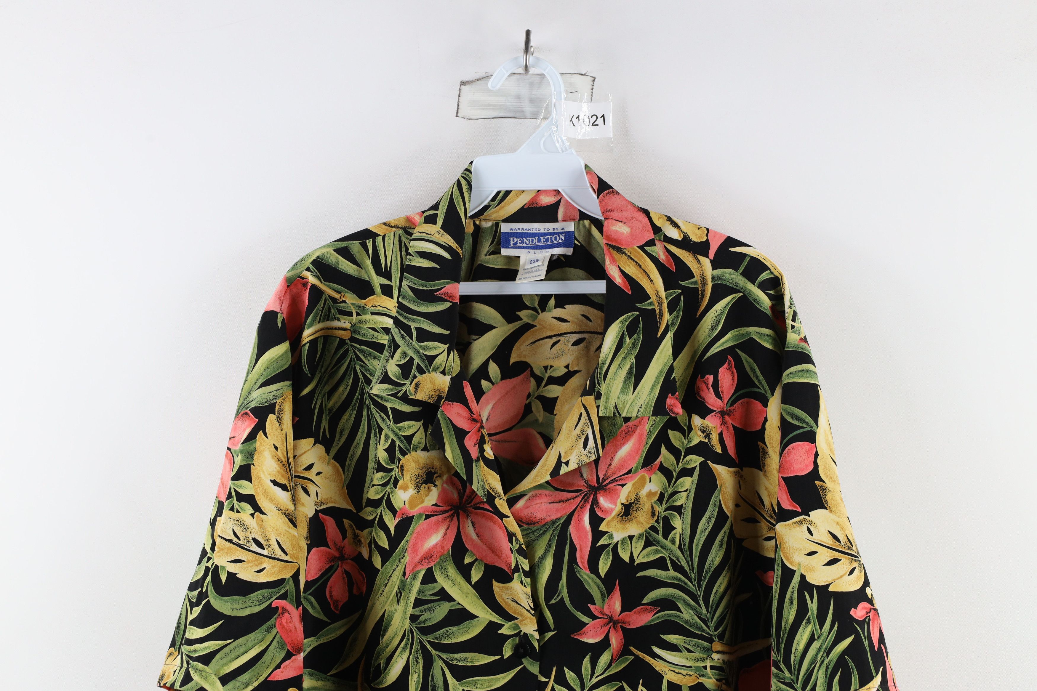 Pendleton × Vintage Vintage 90s Pendleton Collar Short Sleeve Button Shirt USA Size 3XL / US 20-22 - 2 Thumbnail