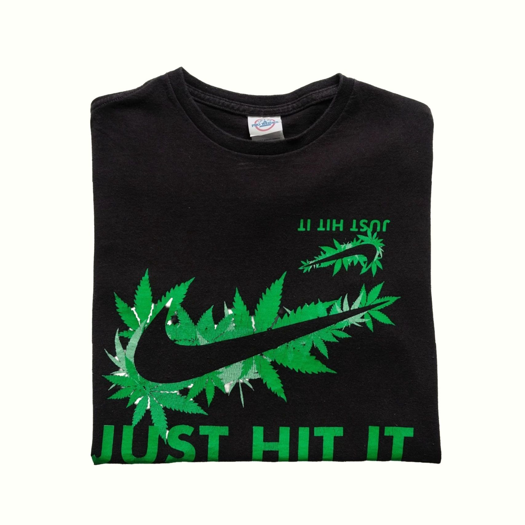 Delta VINTAGE Delta T-Shirt Mens Shirt Regular Black 16" PIT TO PIT 25" LENGTH SZ S Funny 90s Y2K Retro Comedy Marijuana Size US S / EU 44-46 / 1 - 2 Thumbnail