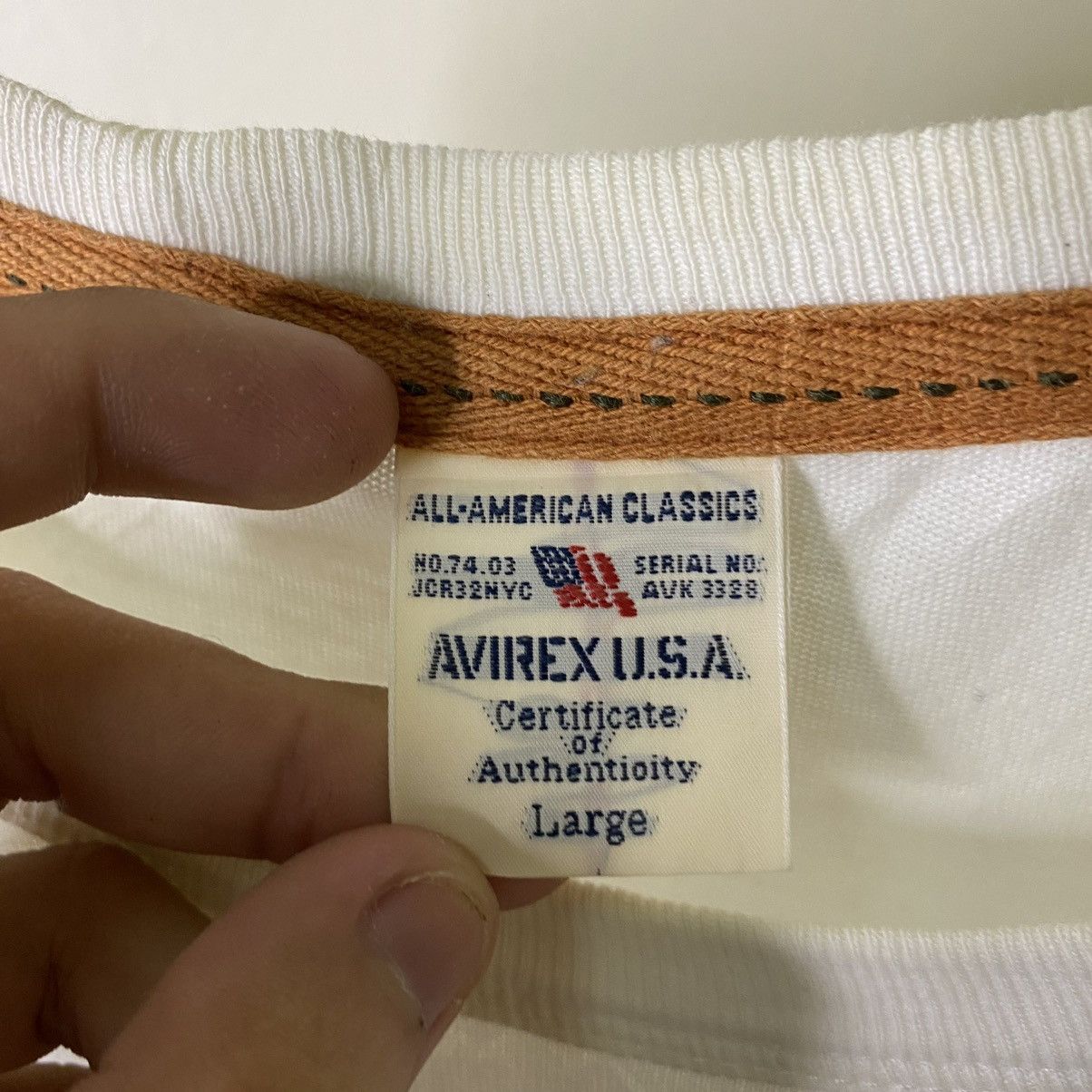 Avirex × Buzz Rickson's × Toyo Enterprises Y2K Avirex USA x US Air Force Army Military LS Tee Size US M / EU 48-50 / 2 - 3 Thumbnail