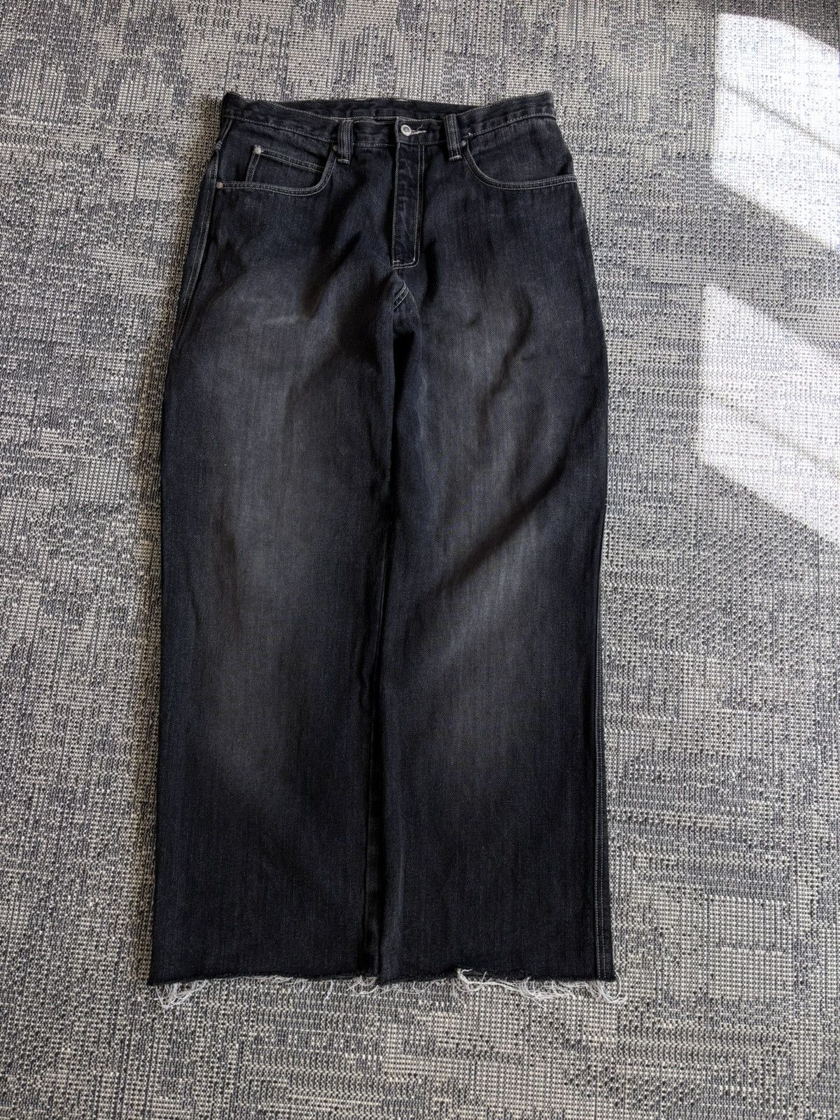 Rocawear Vintage Rocawear Sk8 Baggy Carpenter Jeans Black Faded Size US 36 / EU 52 - 5 Thumbnail