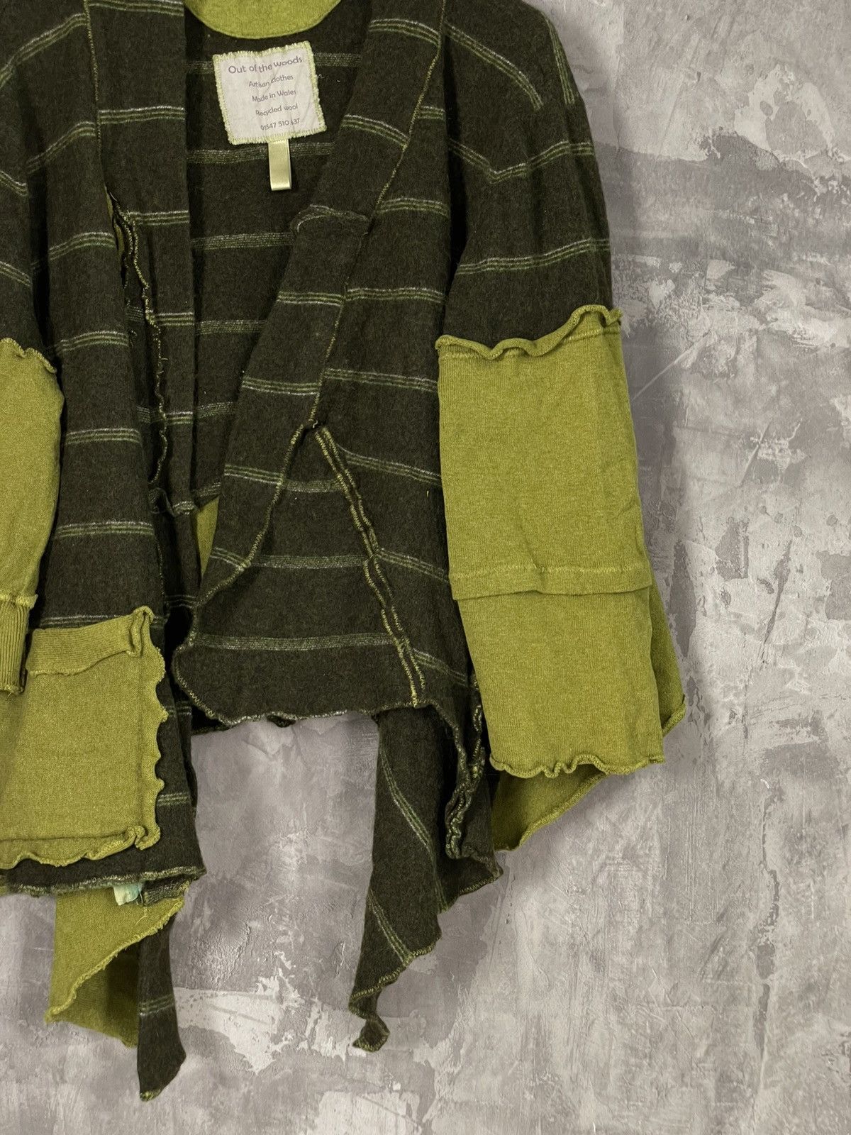 Japanese Brand Avant Garde Y2K Out Of The Woods Green Sweater Size M / US 6-8 / IT 42-44 - 6 Thumbnail