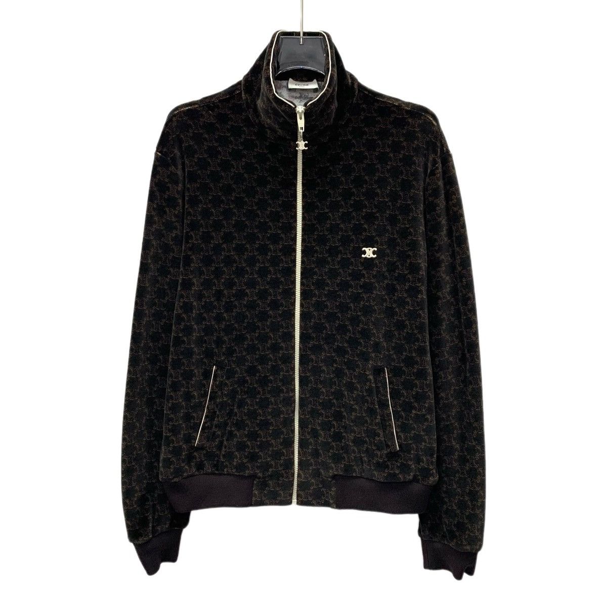 Celine Celine Dark Brown Arc de Triomphe Full Print Cotton Jacket Size S / US 4 / IT 40 - 1 Thumbnail