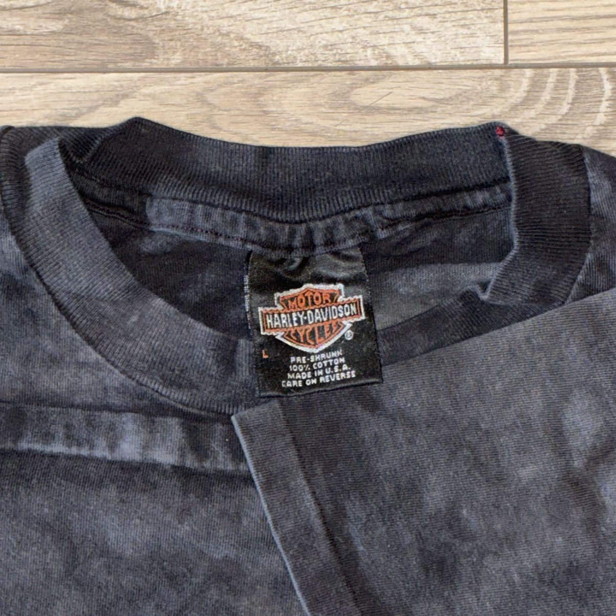 Harley Davidson 90s Harley Davidson faded tee Size US L / EU 52-54 / 3 - 3 Thumbnail