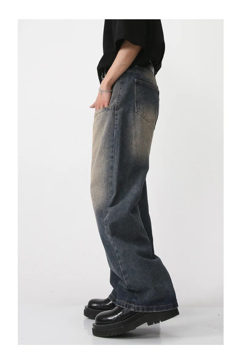 Designer × Japanese Brand Vintage Style Washed Jeans High Waist Front Pocket Size US 32 / EU 48 - 3 Thumbnail