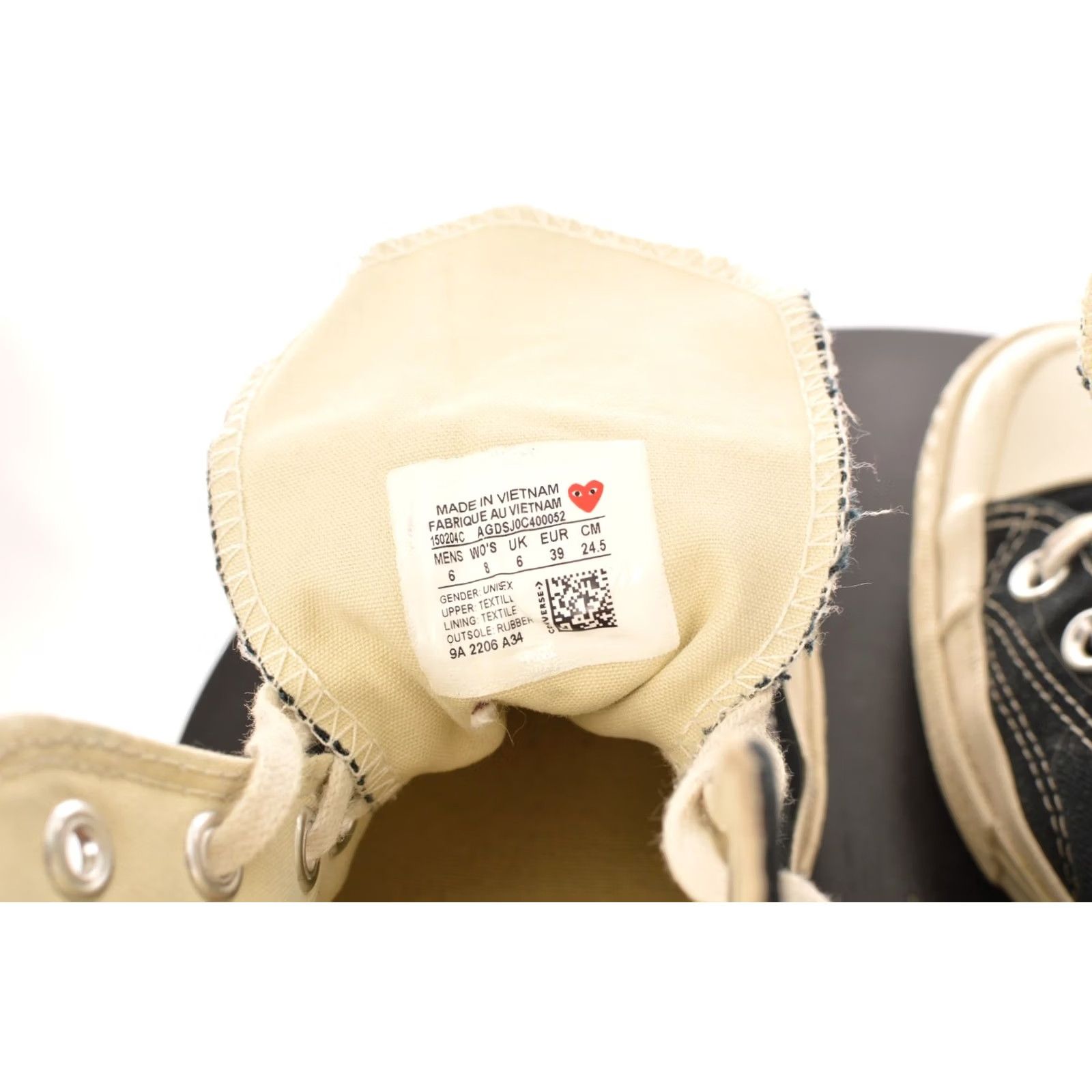 Converse Converse Chuck Taylor All Star Comme des Garcons PLAY Sneaker / Black / US W 8 UK 6 / EUR 39 - Womens Size US 6 / IT 36 - 8 Thumbnail