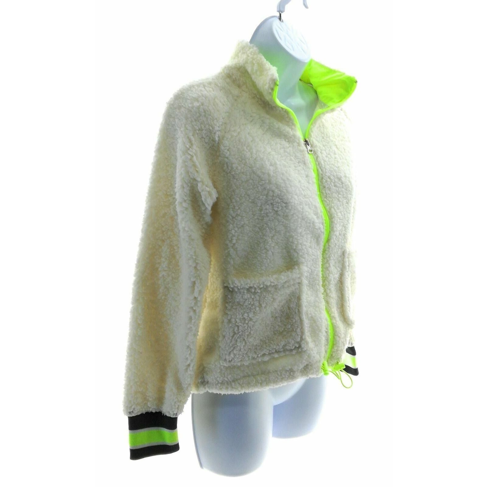 Other Derek Heart Ivory Faux Fur Full Front Zip Jacket Size Medium Size M / US 6-8 / IT 42-44 - 2 Thumbnail