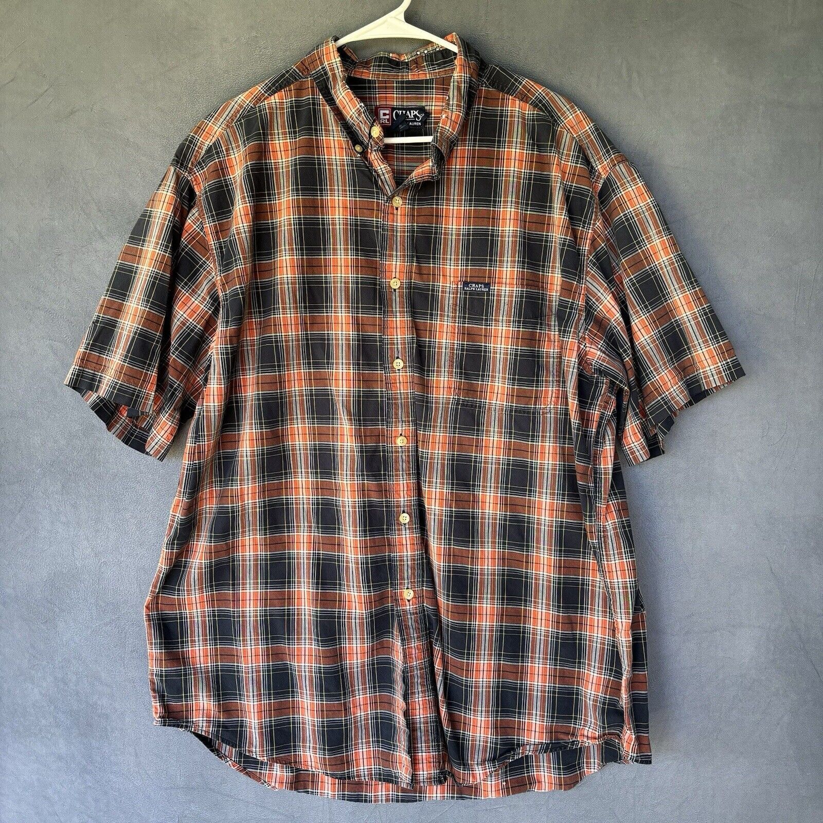 Chaps Vintage Chaps Ralph Lauren Shirt Mens XL Button Up Plaid Size US XL / EU 56 / 4 - 1 Thumbnail