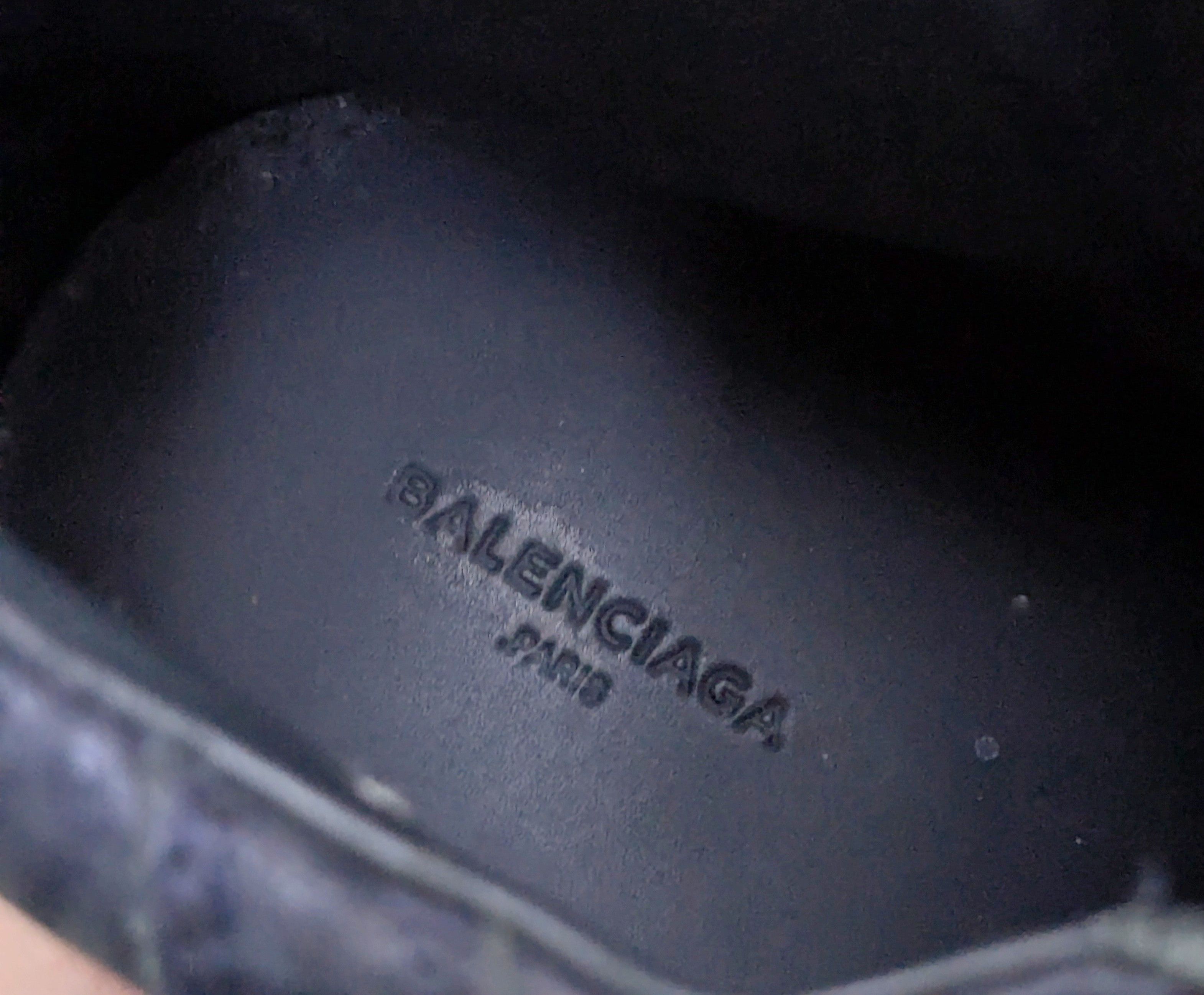 Balenciaga Balenciaga Arena Navy Blue 9 Leather High Tops Size US 9 / EU 42 - 6 Thumbnail