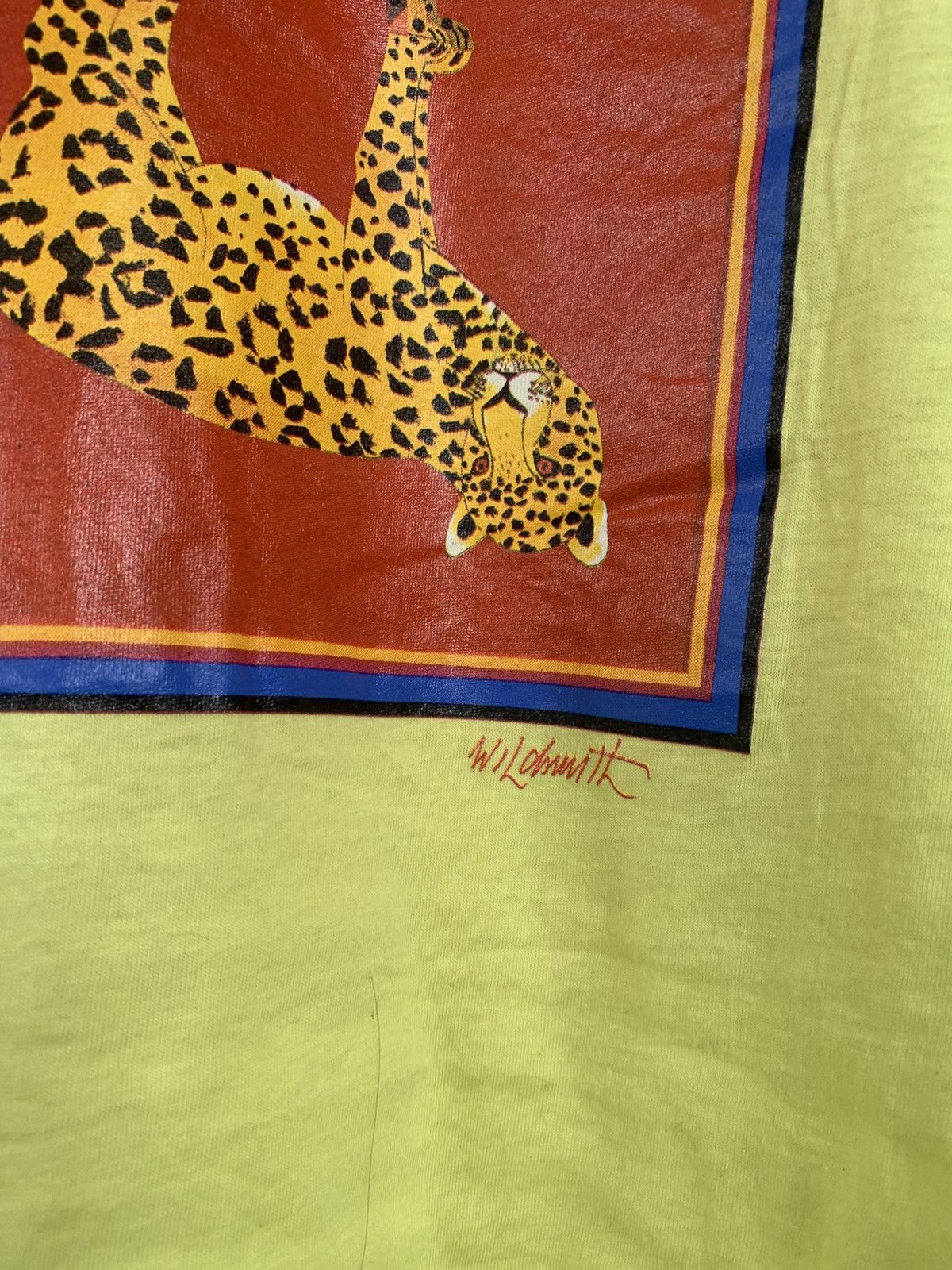 Arts & Science Vintage Brian Wildsmith Cheetah Painting Artwork T shirt Size US M / EU 48-50 / 2 - 3 Thumbnail