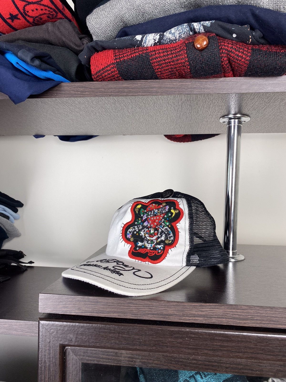 Ed Hardy Ed Hardy Y2K Kills Cap Hat Size ONE SIZE - 1 Thumbnail