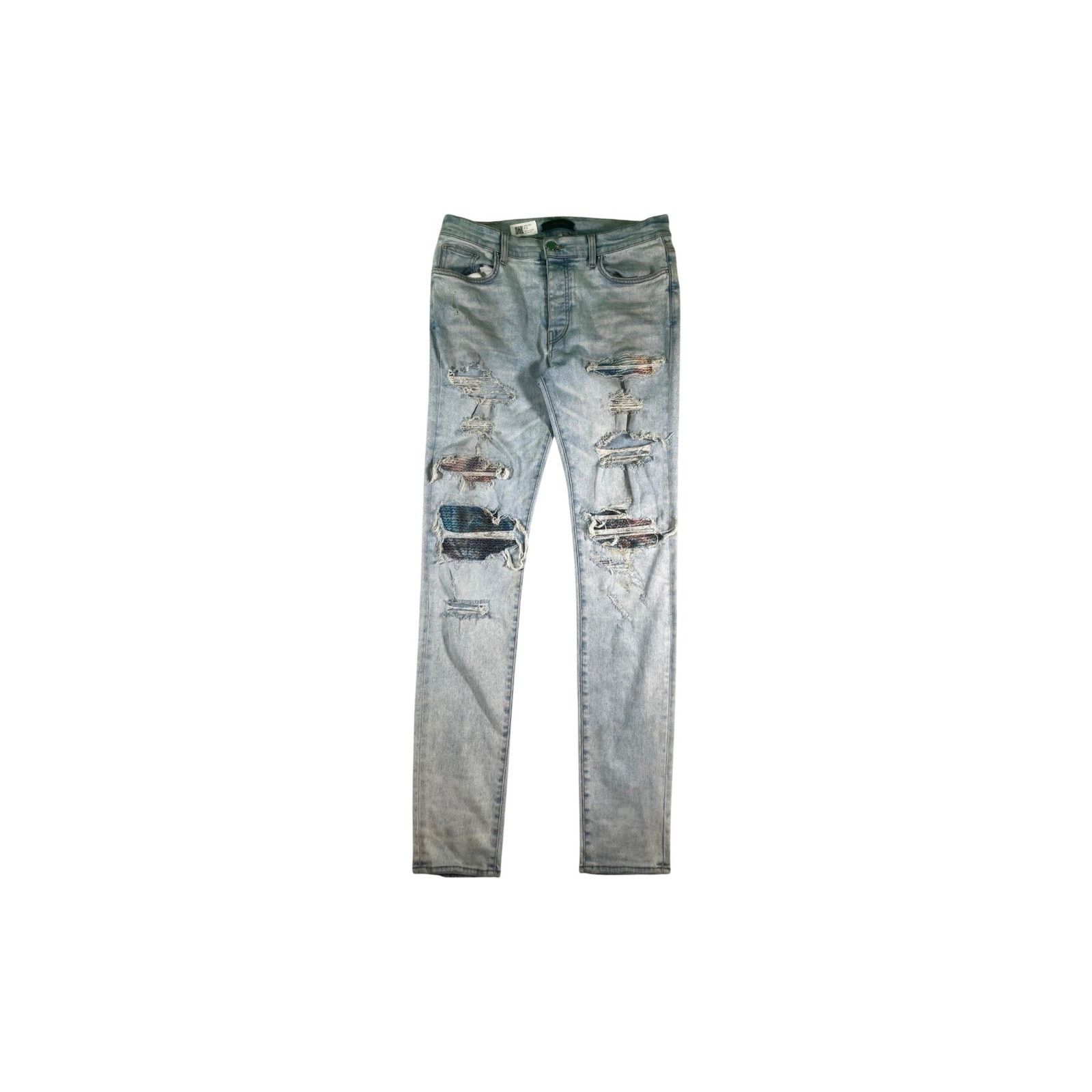 Amiri Amiri "MX1 Patch" Stone Wash & Multicolor Jeans Size US 36 / EU 52 - 1 Thumbnail