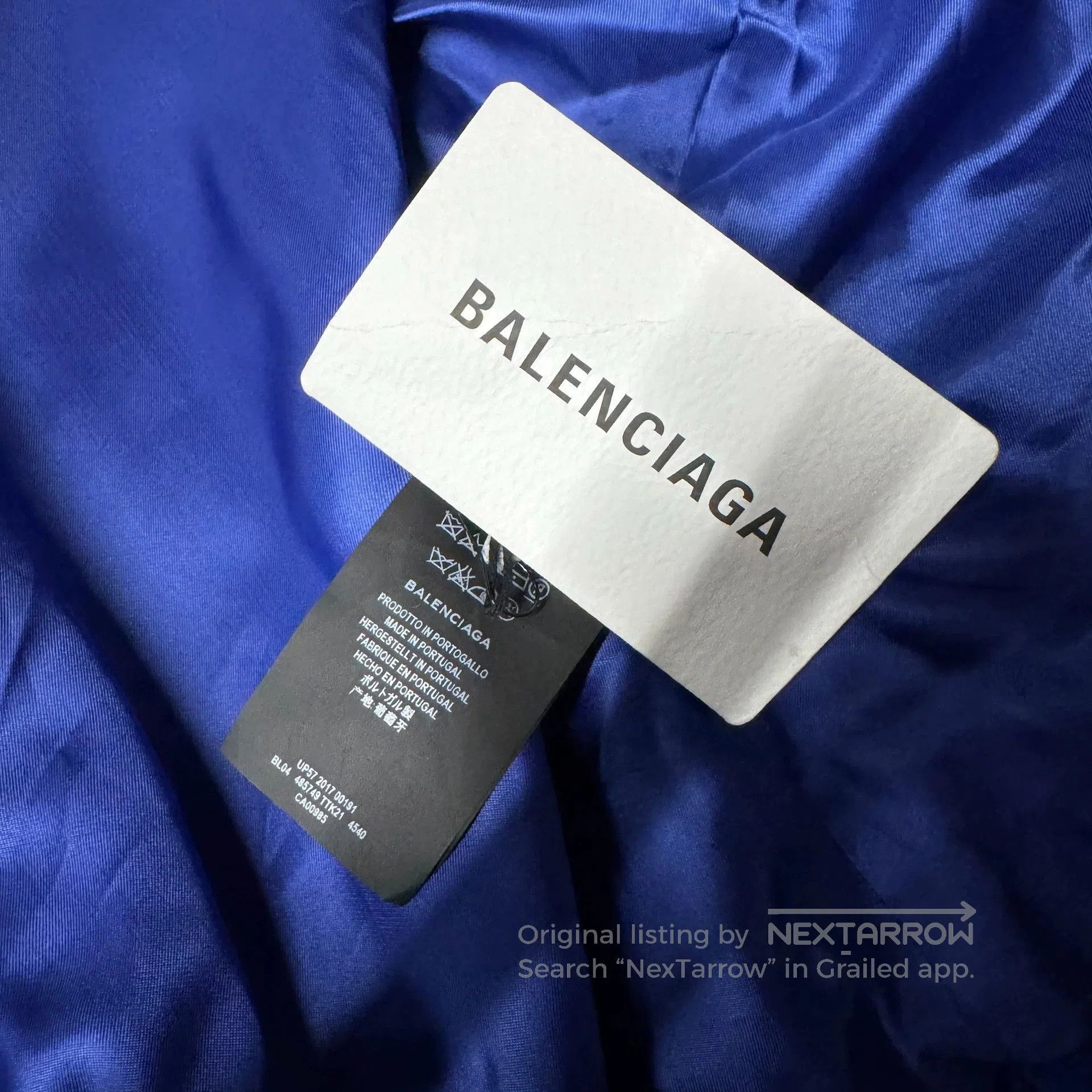 Balenciaga Balenciaga Blue Purple Zip Jacket. Size US L / EU 52-54 / 3 - 5 Thumbnail