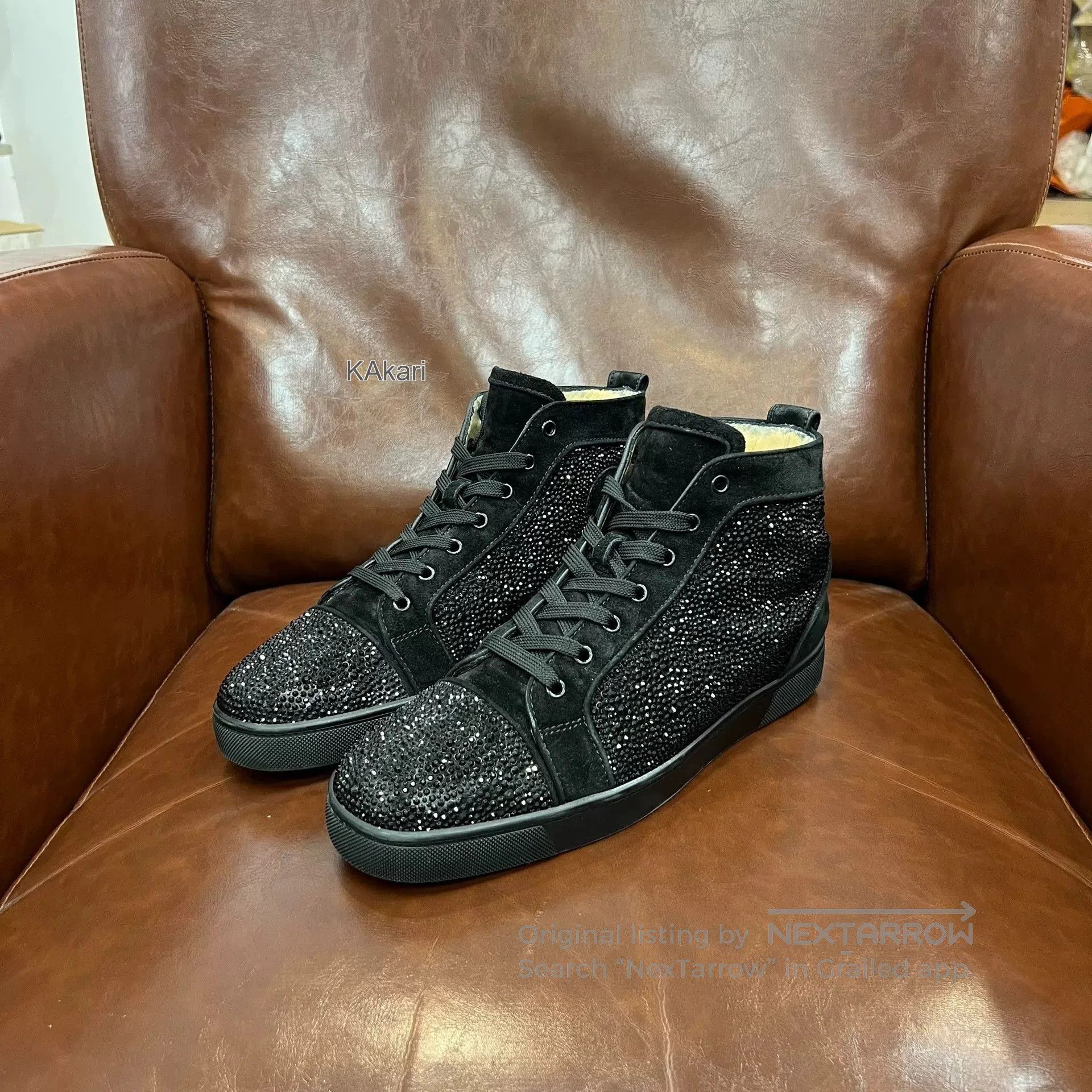 Christian Louboutin CL Black High. Size US 10 / EU 43 - 1 Thumbnail