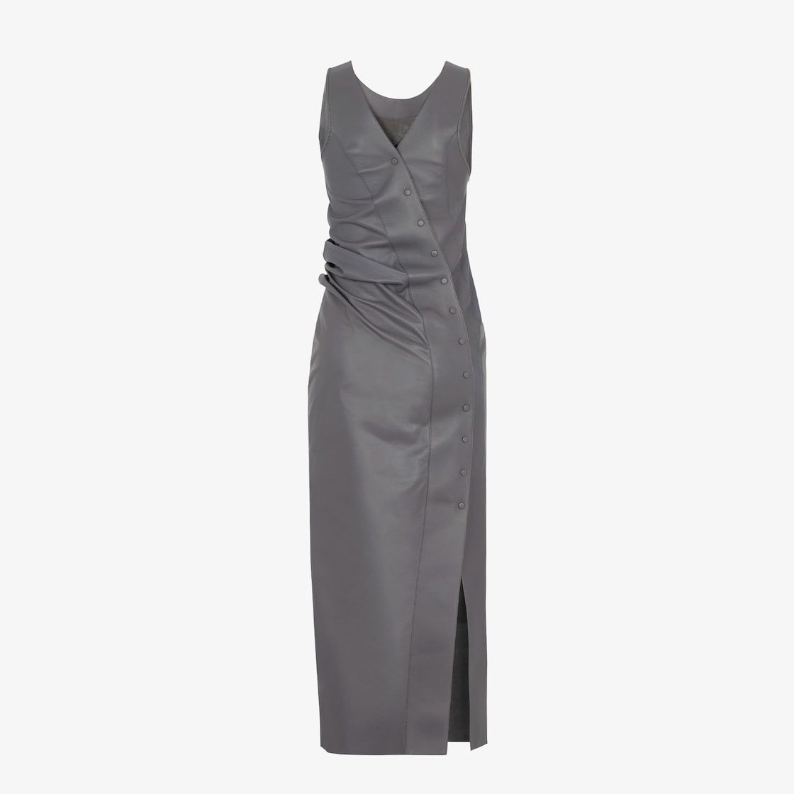 Fendi o1s1wg110825 Dress in Charcoal/Grey Size XL / US 12-14 / IT 48-50 - 2 Thumbnail