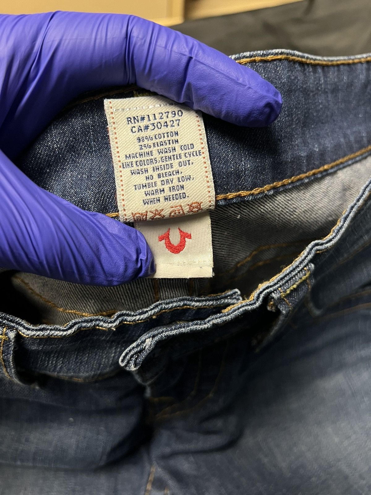 True Religion USA Vintage True Religion Slim Straight Jeans Dark Wash Size US 28 / EU 44 - 6 Thumbnail
