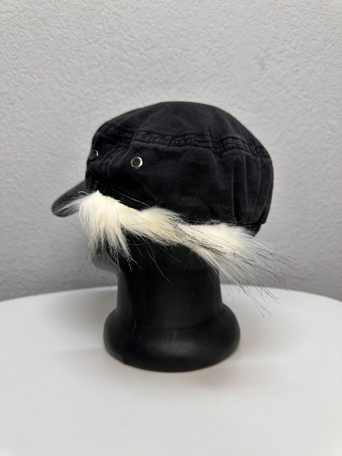 If Six Was Nine Japan Vintage Ifsixwasnine knit hat Lgb fur Rabbit Cap Goose Size ONE SIZE - 6 Thumbnail