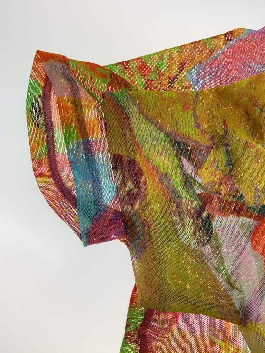Issey Miyake Psychedelic Pattern Mesh Top Size M / US 6-8 / IT 42-44 - 3 Thumbnail