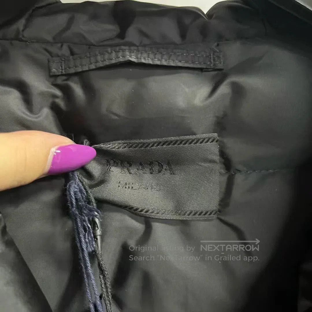 Prada prada black zip-up collar jacket. Size US L / EU 52-54 / 3 - 3 Thumbnail