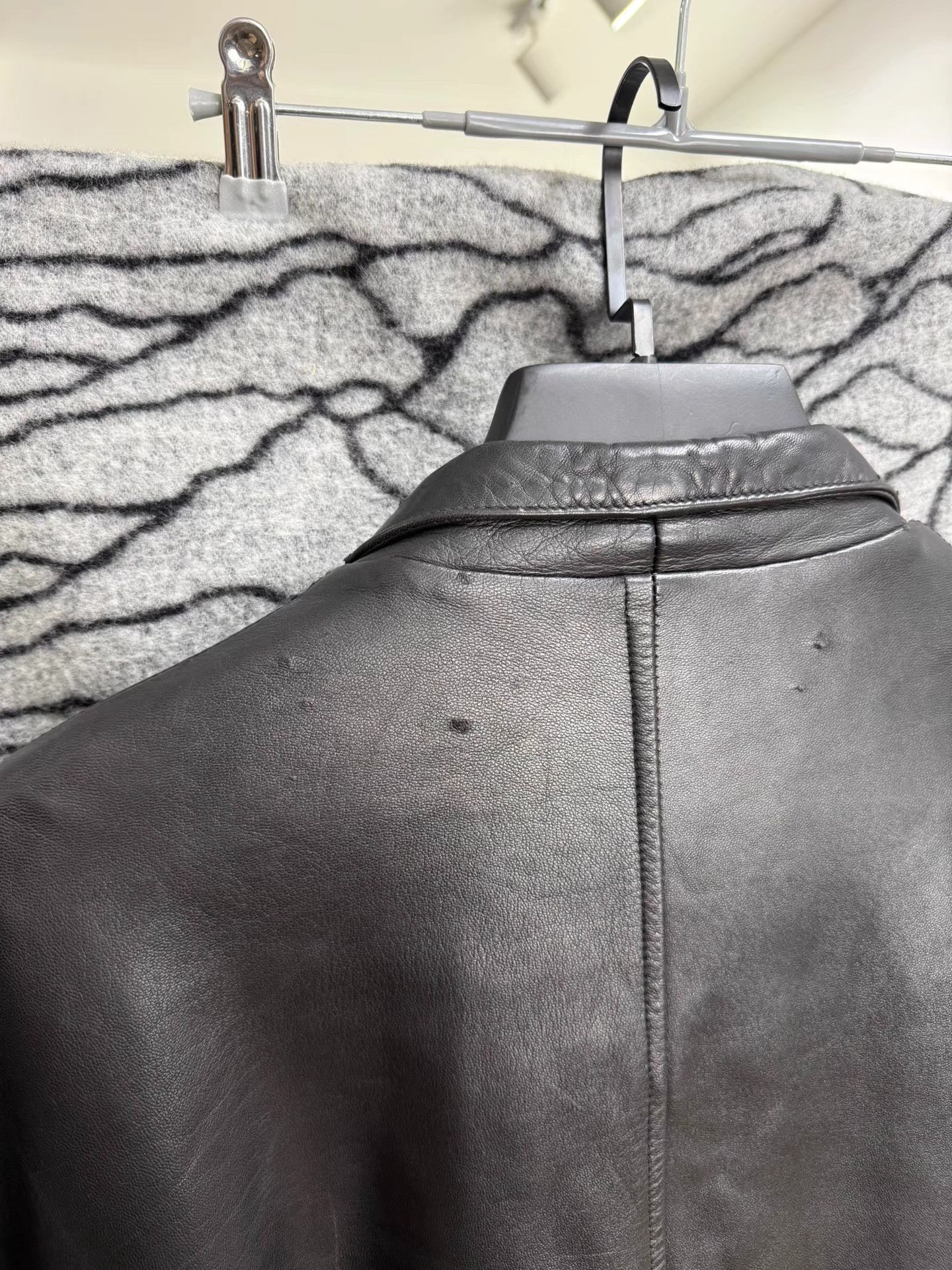 Yohji Yamamoto Yohji Yamamoto Big Shoulder Padded Sheepskin Coat K20 Size US XL / EU 56 / 4 - 6 Thumbnail