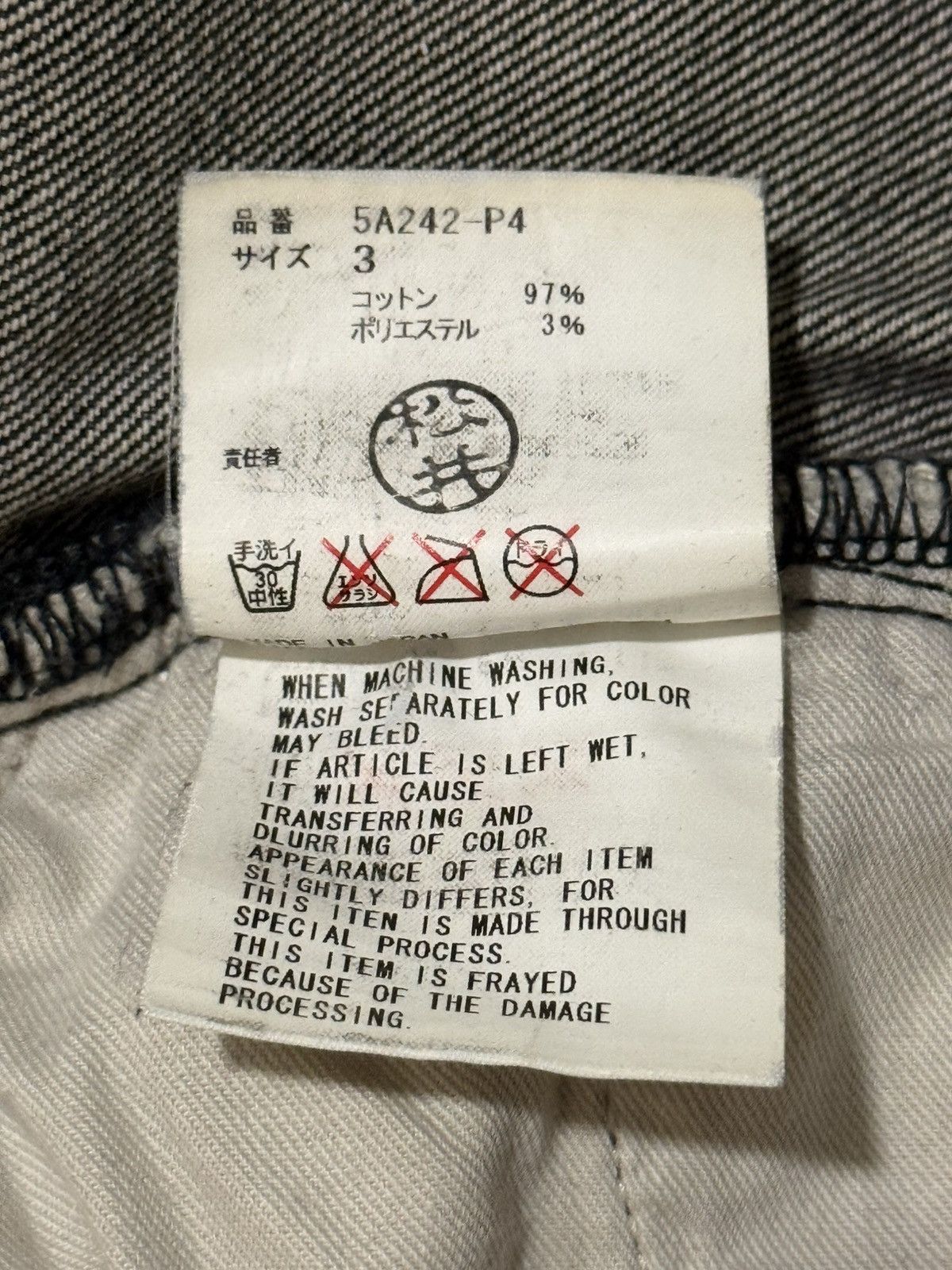 Jun Takahashi × Undercover A/W '05 Undercover "Arts and Crafts" Skull Denim Size US 34 / EU 50 - 8 Thumbnail