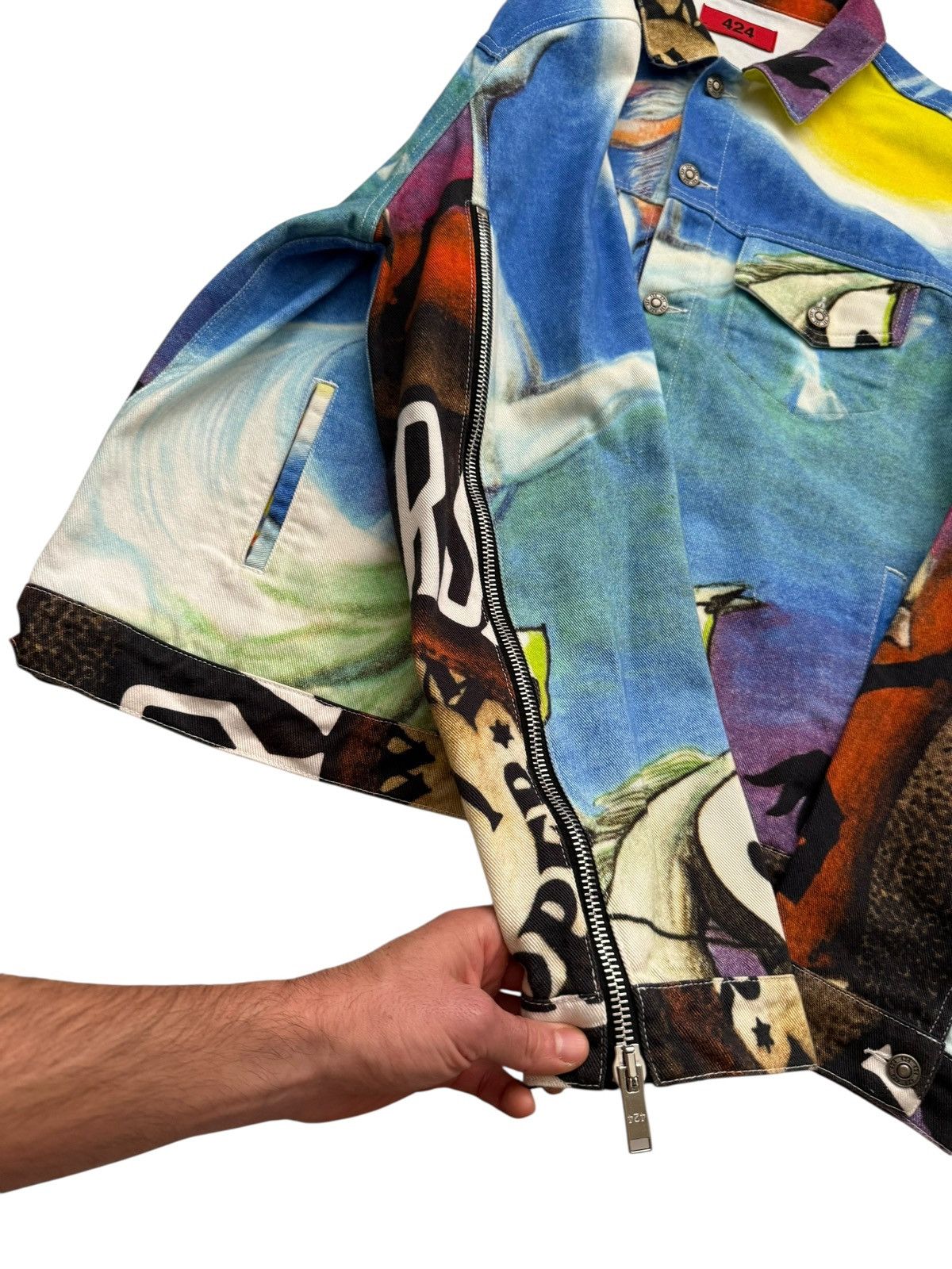 424 Sample Behold A Pale Horse Zip Arm Trucker Size US L / EU 52-54 / 3 - 7 Thumbnail