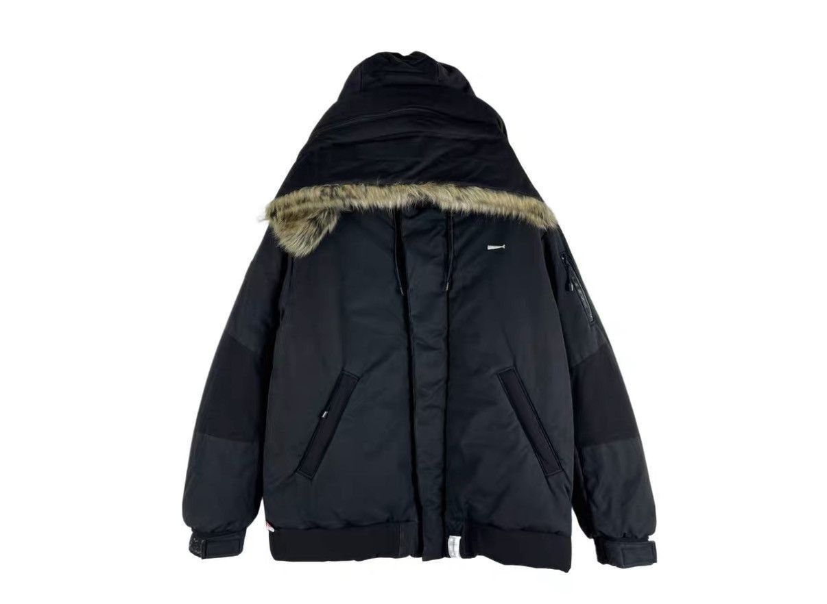 Descendant Black Hooded Jacket with Fur Trim Size US M / EU 48-50 / 2 - 1 Thumbnail