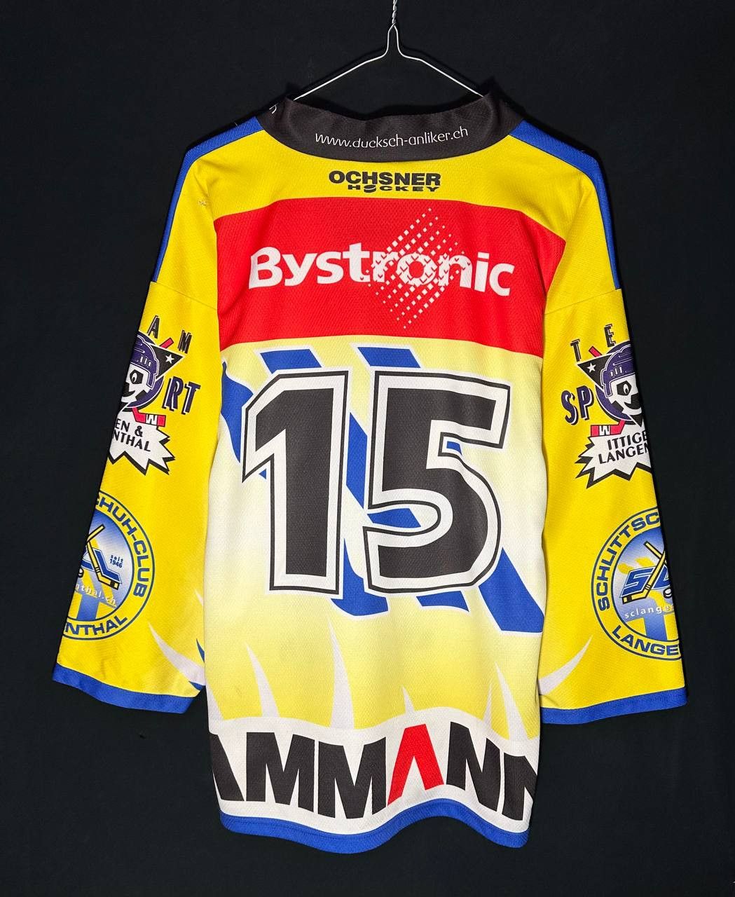 NHL SC Langenthal Switzerland Ice Hockey Shirt Jersey #15 Size US L / EU 52-54 / 3 - 2 Thumbnail