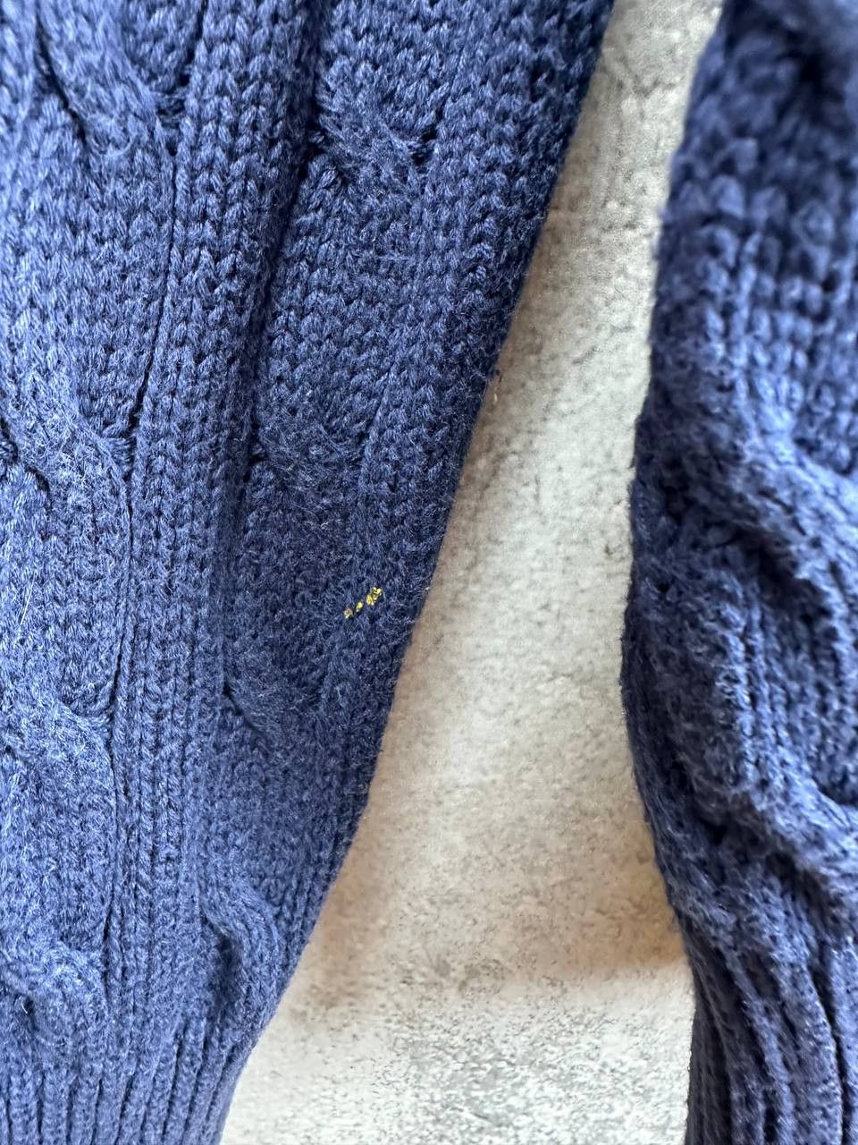 Ralph Lauren Sport Ralph Lauren Sport Vintage Cable Knit Cardigan Navy Sweater Size US L / EU 52-54 / 3 - 10 Thumbnail