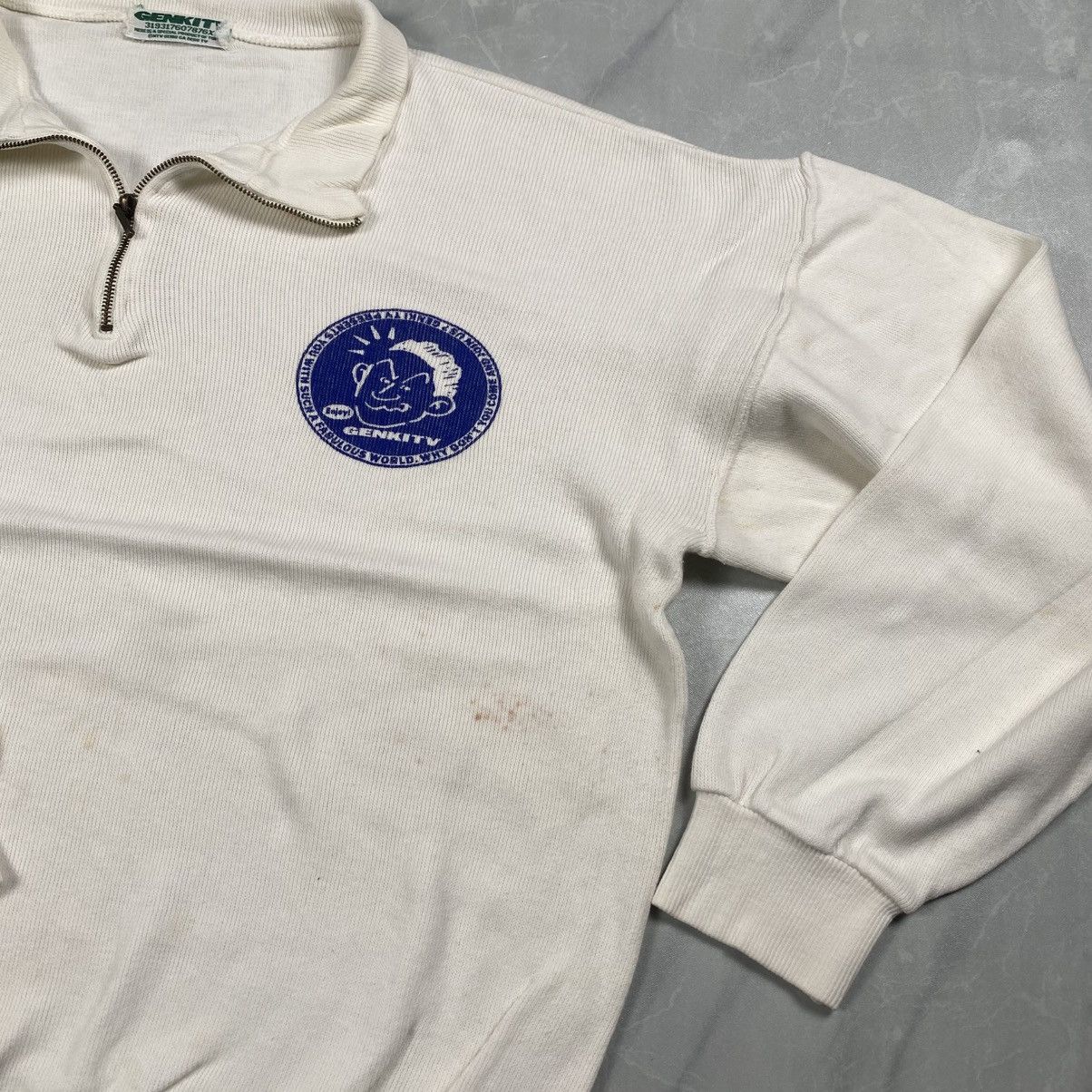 Japanese Brand Vintage 90s Genki Tv Promo Japan Quarter Zip Size US M / EU 48-50 / 2 - 4 Thumbnail