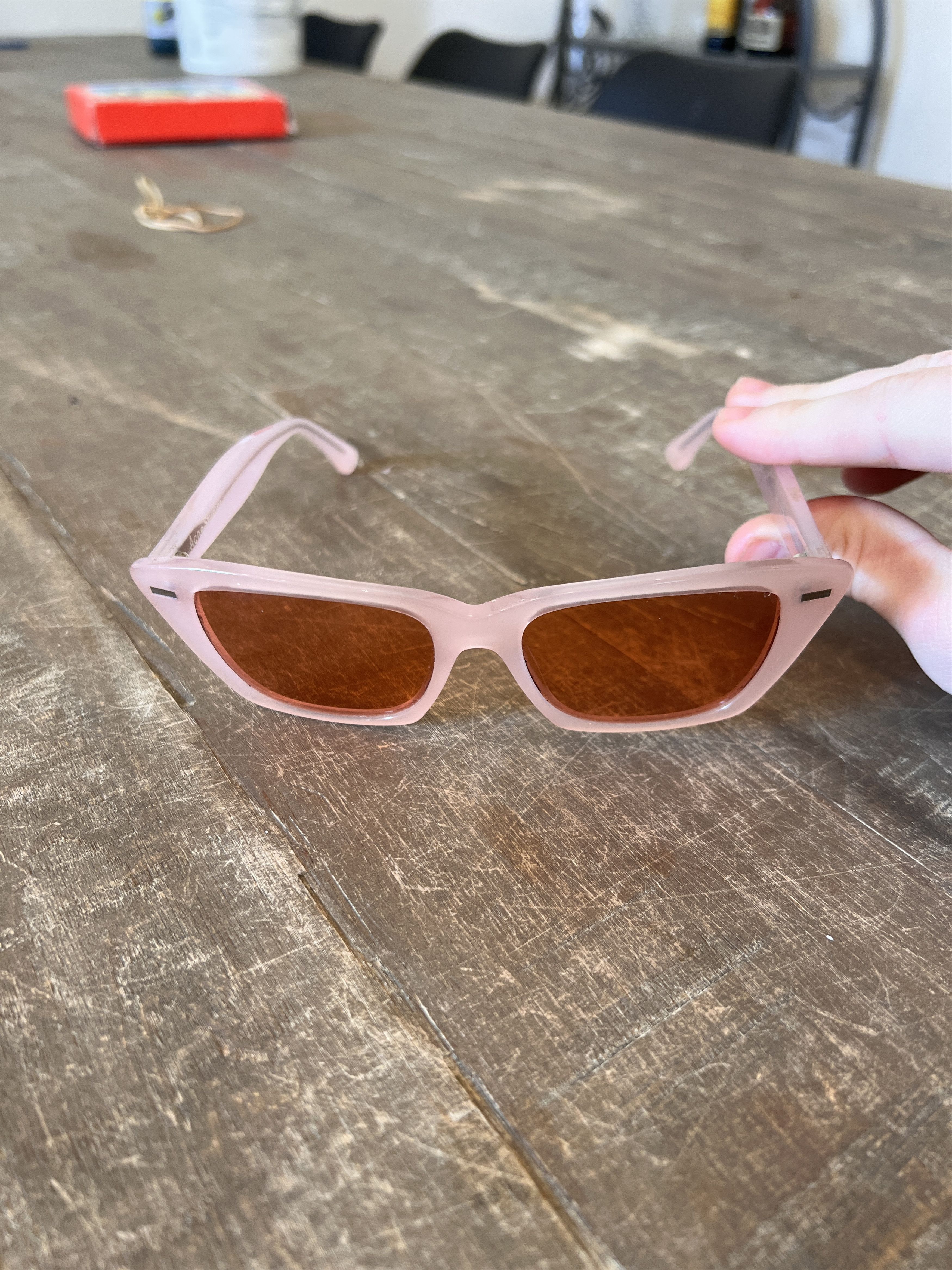Acne Studios Unisex pink sunglasses 😎 Size ONE SIZE - 4 Thumbnail