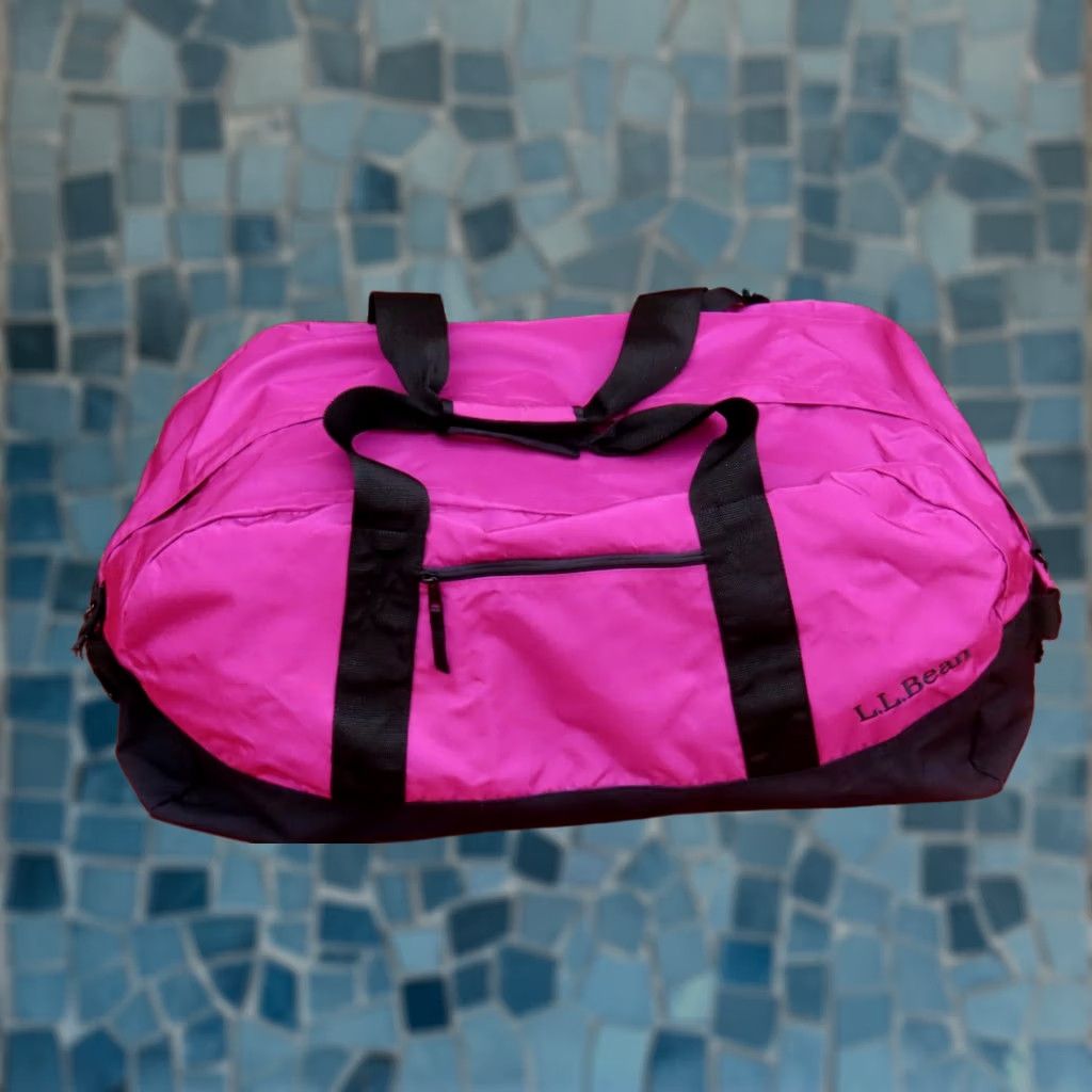 Vintage VINTAGE LL Bean Adventure Purple Large Duffle Bag 31"x12"x15" #155536 Size ONE SIZE - 1 Thumbnail