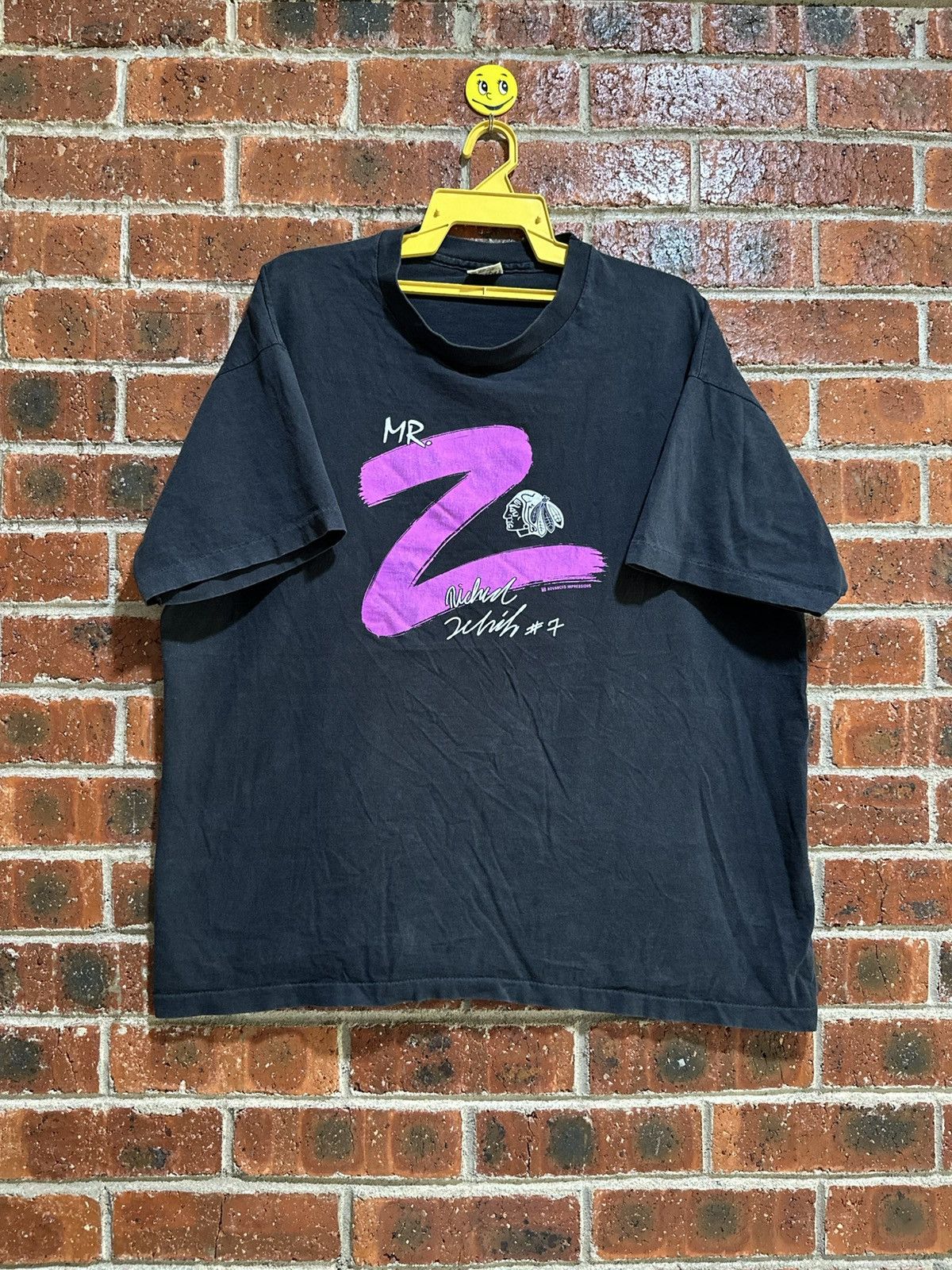 Anvil × Vintage Vintage Mr.Z Richard Zednij Fan Club Faded Tee Size US XXL / EU 58 / 5 - 1 Thumbnail