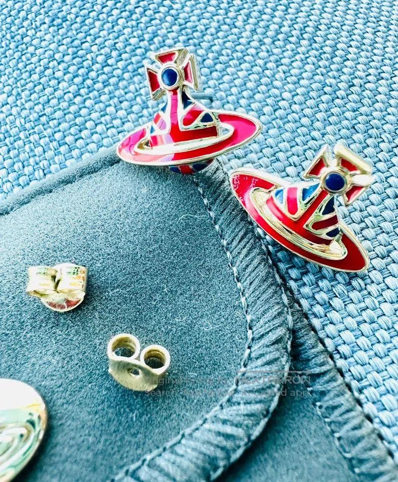 Vivienne Westwood Vivienne Westwood Enamel Saturn Earrings . Size ONE SIZE - 4 Thumbnail